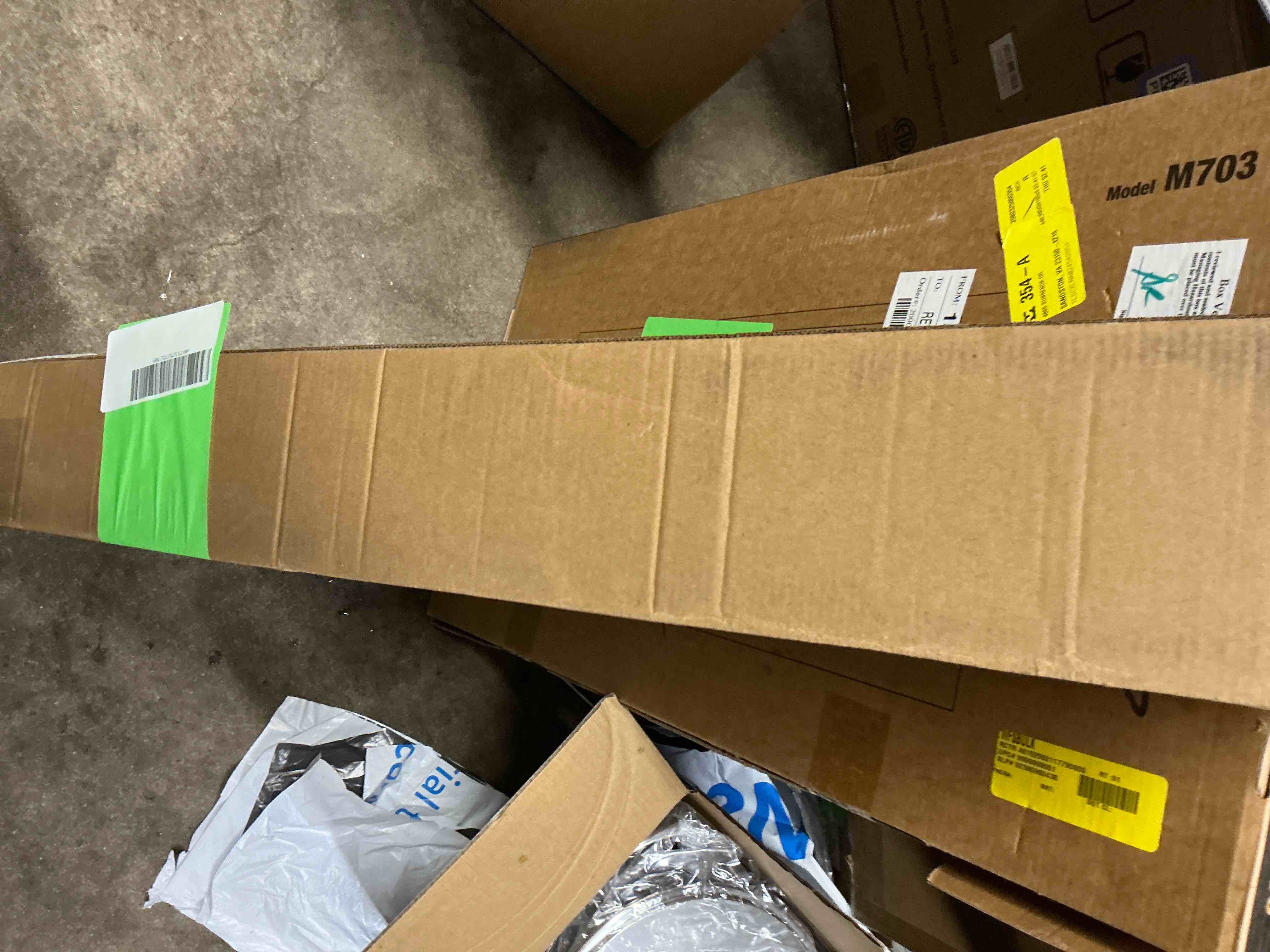 Condition photo showing New/Like New for LazBlinds No Tools No Drill Cordless Bamboo Roman Shades  Light Filtering Window Treatment  Roll Up Bamboo Blinds for Window 35   W x 64   H  Brown