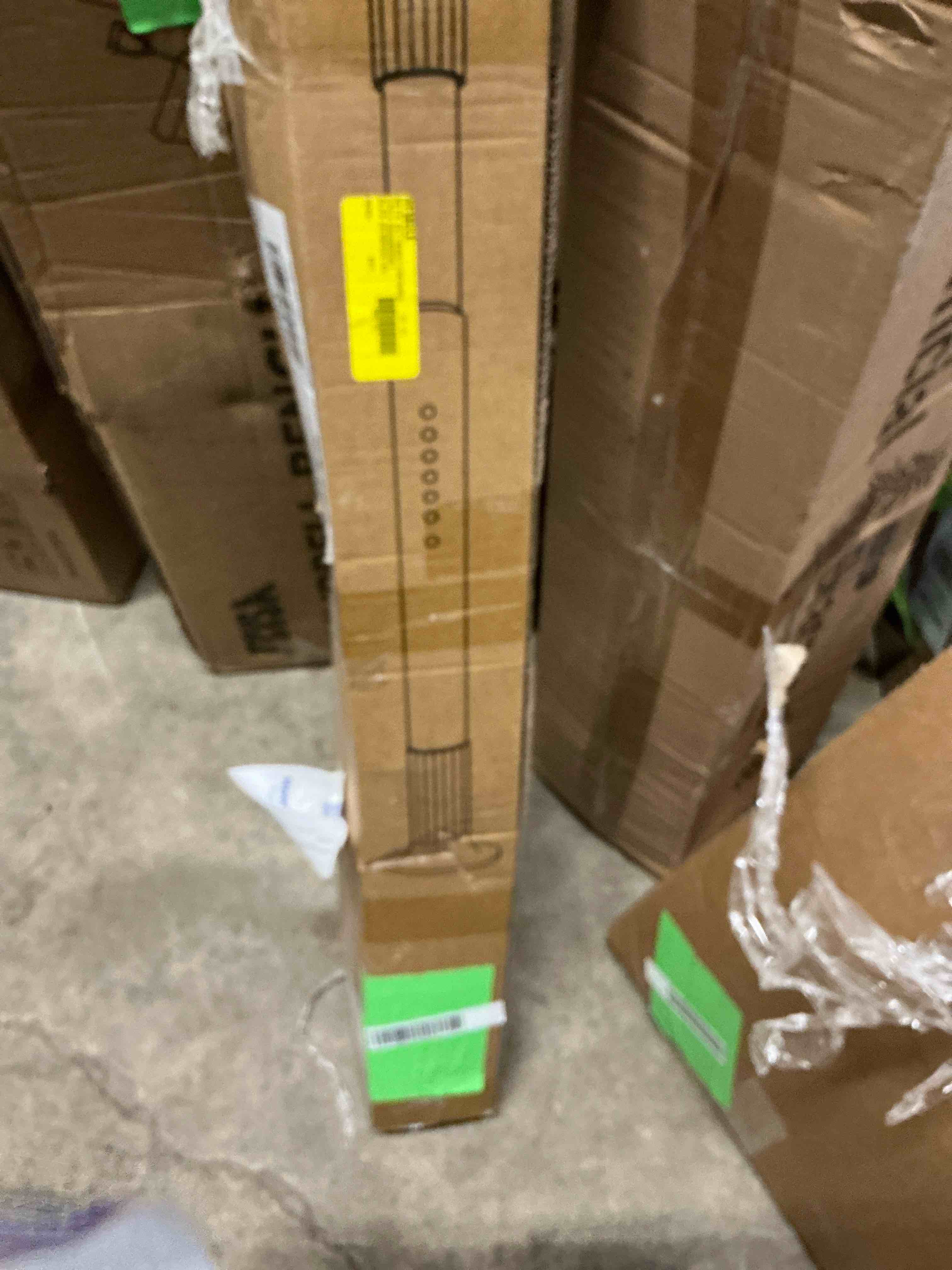 Condition photo showing Good Condition for Shower Curtain Rods 51-148 In(4.25-12Ft), Adjustable Tension Curtain Rods No Drilling, Long Outdoor Tension Rods for Patio, Spring Curtain Rods for Bathroom Window, Easy to Install, Stainless Steel