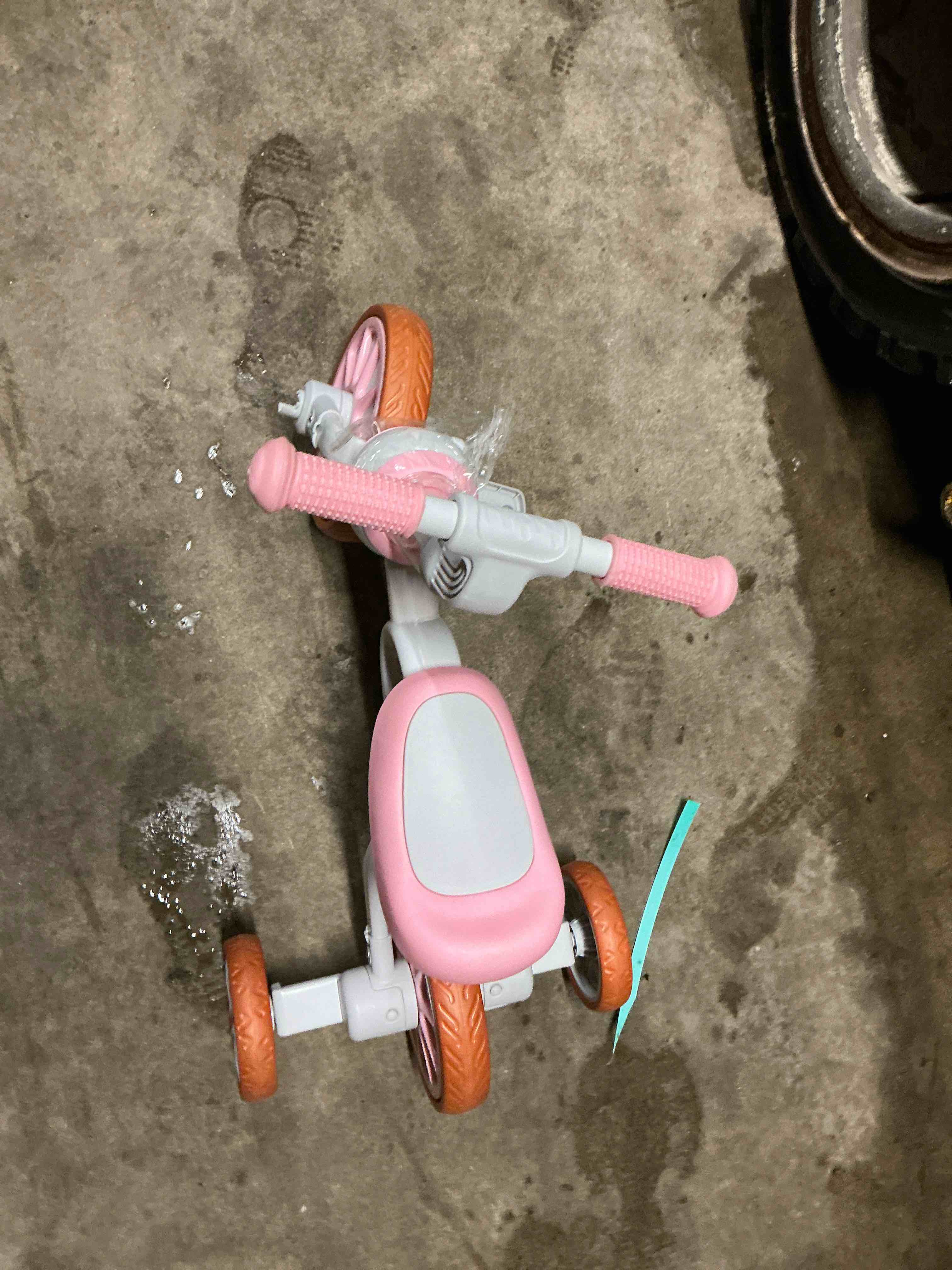 Condition photo showing As Is for XJD 3 in 1 Kids Tricycles for 1-3 year olds Trikes for Toddler Tricycles Baby Bike Pink
