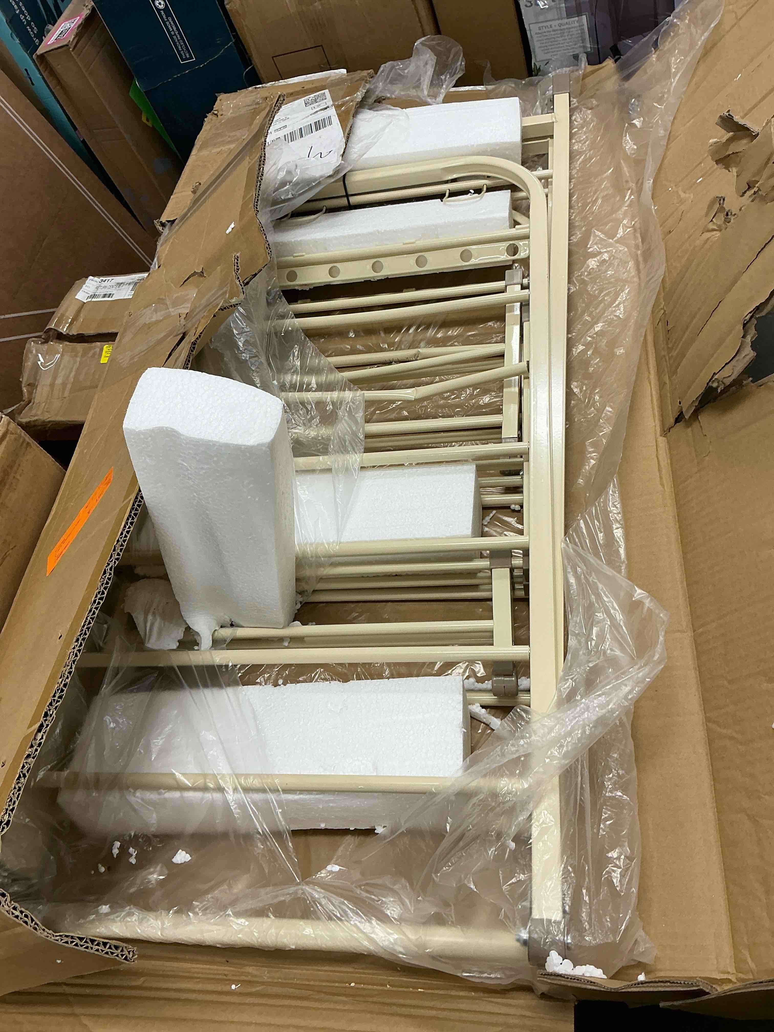 Condition photo showing Good Condition for Behost Clothes Drying Rack Stainless Steel Gullwing Space-Saving Foldable color beige 