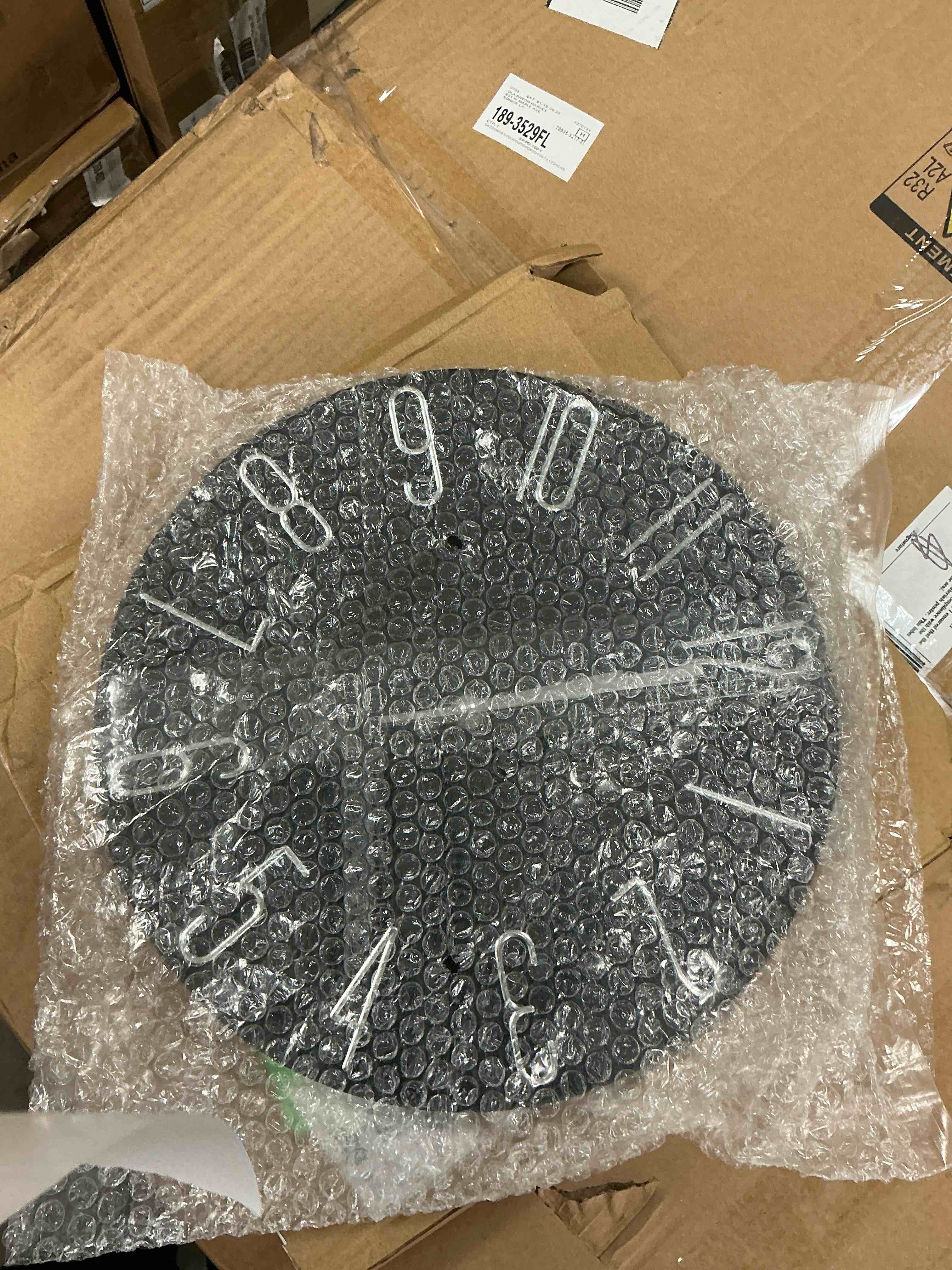 Condition photo showing New/Like New for 12 Inch Wall Clock Silent Non Ticking Preciser Modern Style Decor Clock for Home Office School Kitchen Bedroom Living Room (Black)