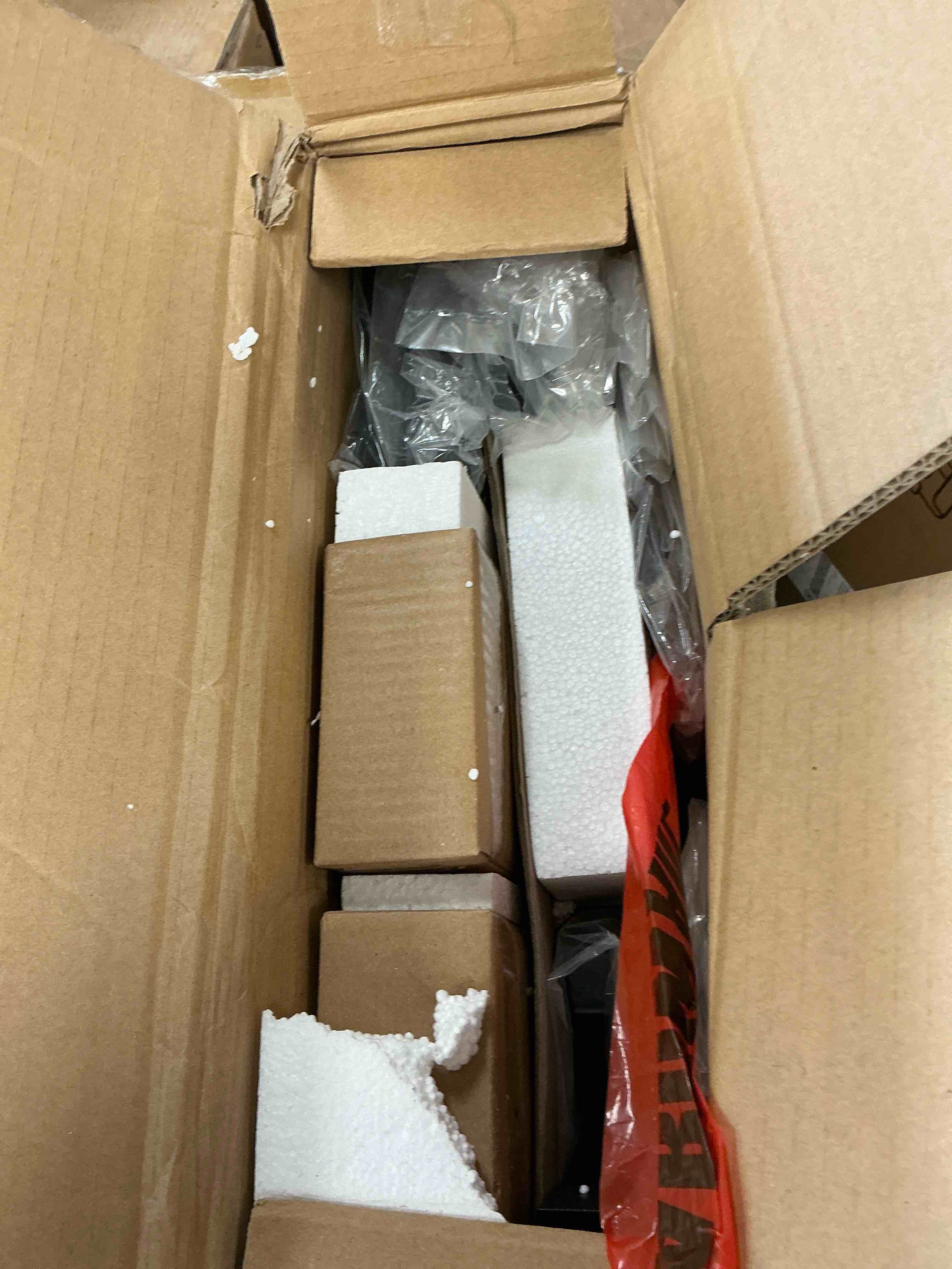 Condition photo showing New/Like New for Lifezone Queen Bed Frame with Rustic Vintage Wood Headboard and Footboard,Metal Support,Grey