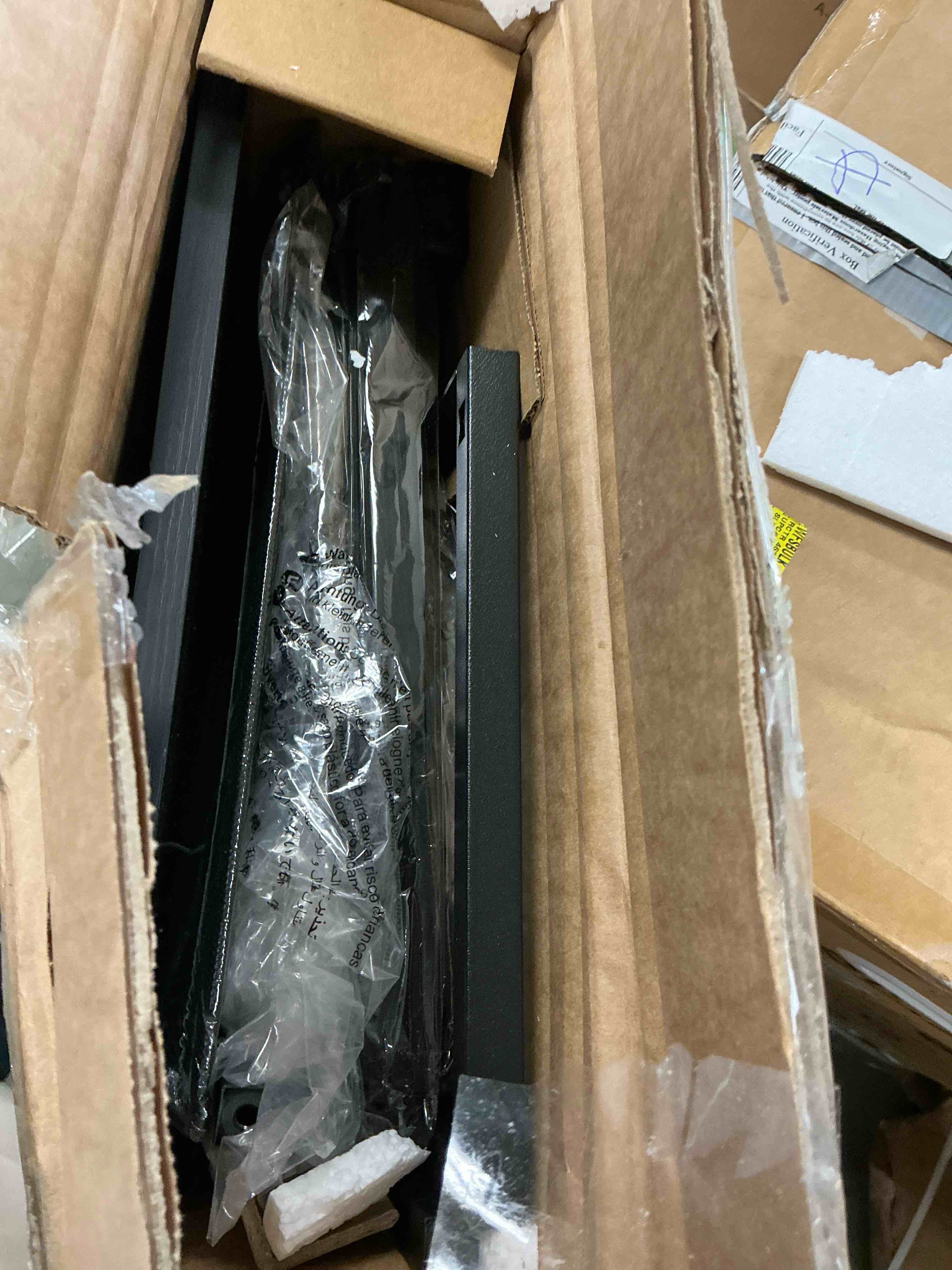 Condition photo showing Good Condition for EDX 5 Drawer Dresser, Wide Chest of Drawers Nightstand Storage Tower Storage Fabric Dresser with Wood Top for Living Room, Bedroom, Hallway,Black