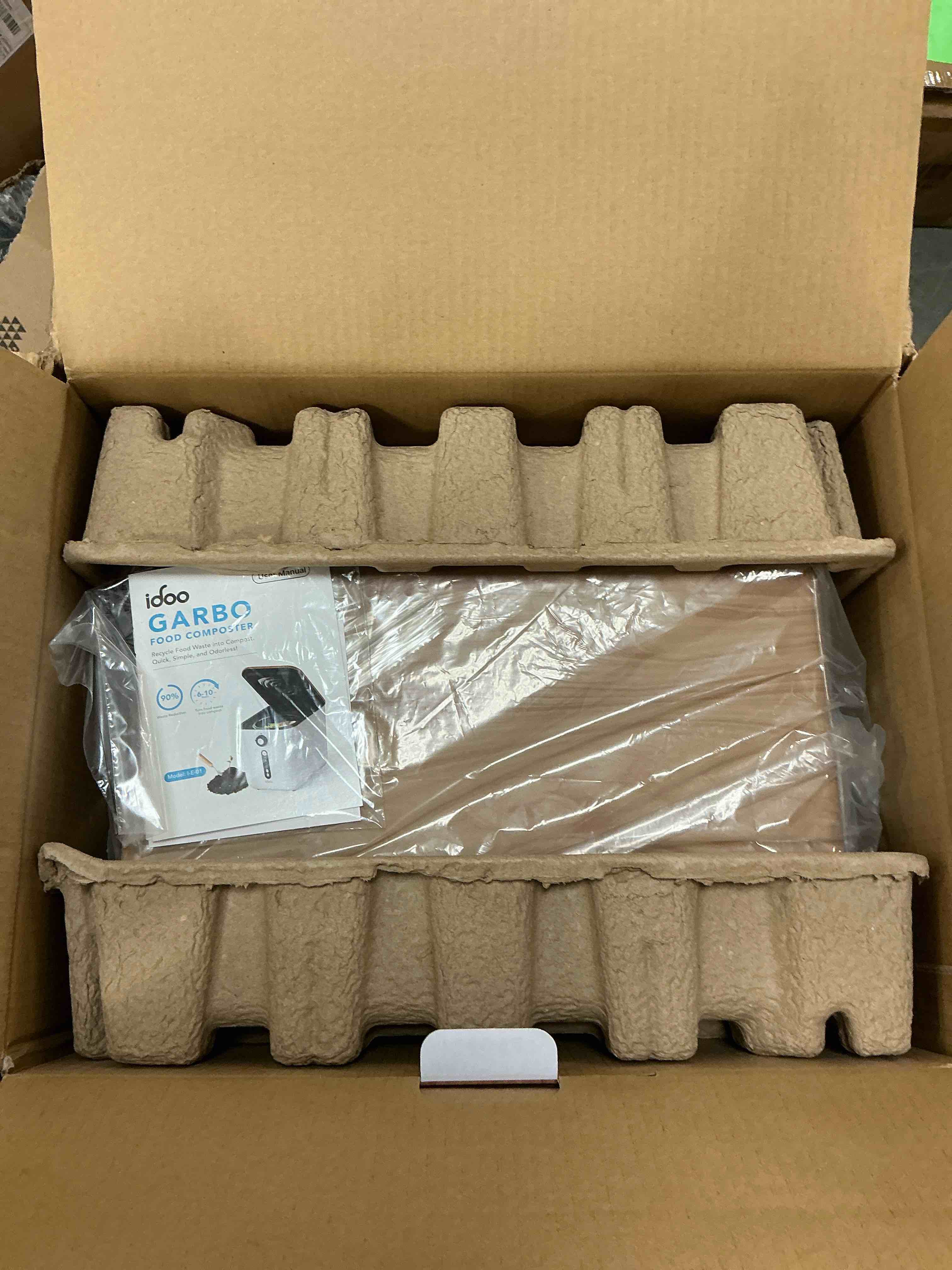 Condition photo showing New/Like New for iDOO Electric Kitchen Waste Composter  Automatic Smart Compost Bin with Carbon Filter  Odor-Free  3L Capacity  White