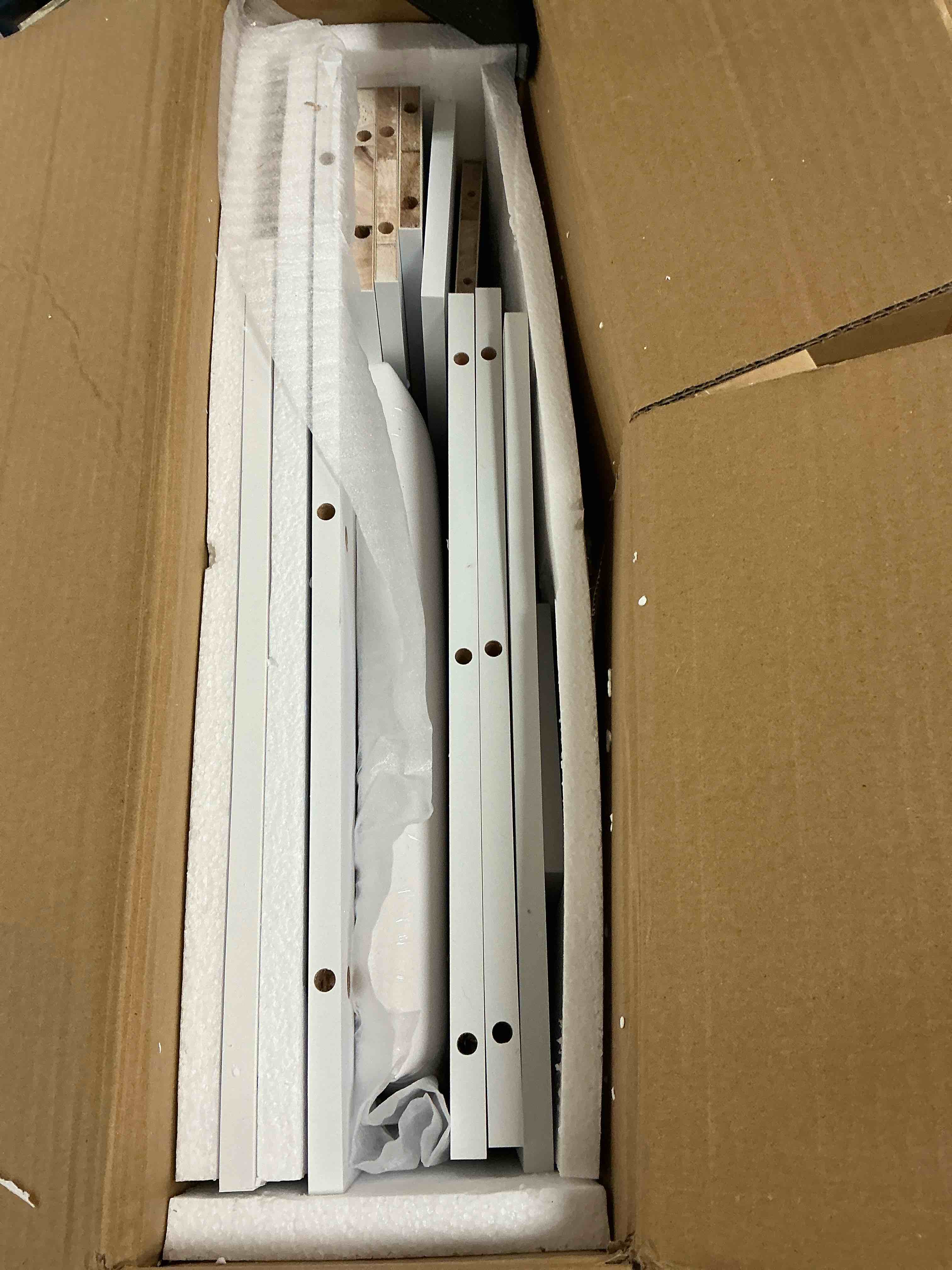 Condition photo showing New/Like New for Haewon 33" White Vanity Desk with Mirror and Lights and Power Outlet, Makeup Vanity with Large Desktop & Drawers, Vanity Set with Stool for Bedroom