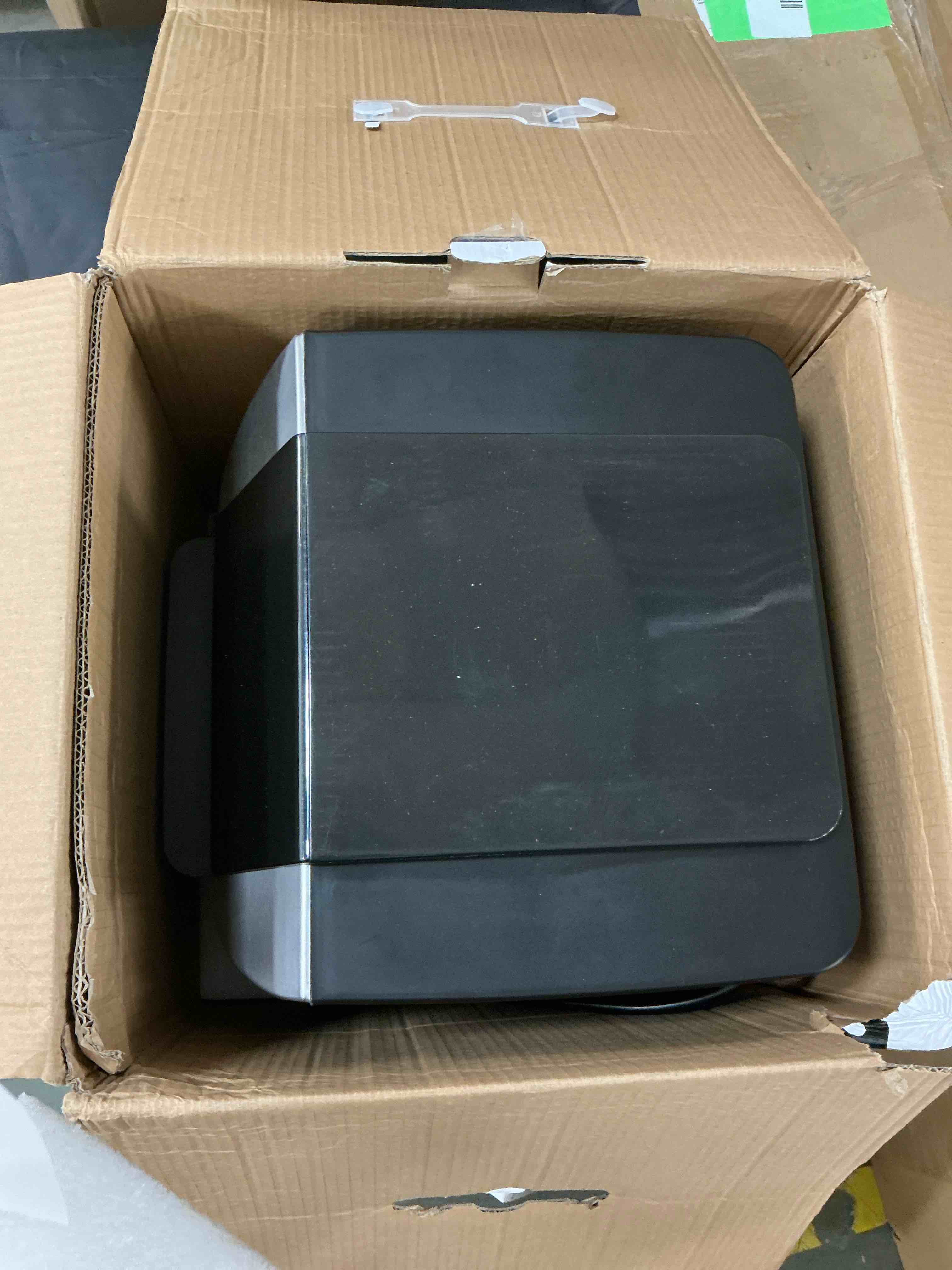 Condition photo showing Good Condition for Gourmia 14 Qt Air Fryer Oven, 12 Presets, Rotisserie, FryForce 360°, Stainless Steel