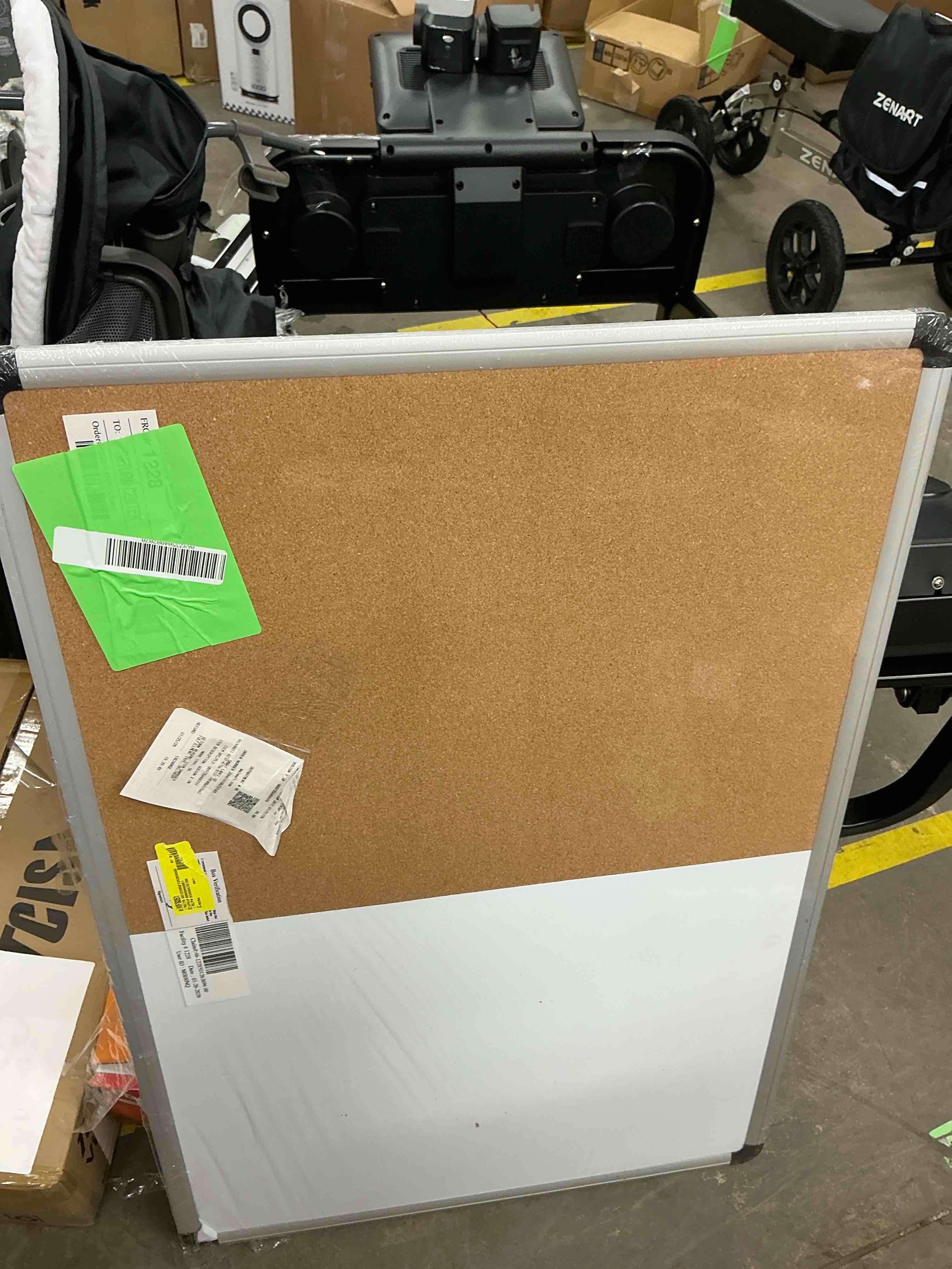 Condition photo showing Good Condition for VUSIGN 2 in 1 Combo Whiteboard for Wall Magnetic Dry Erase Board Cork Combination Board 24" x 36" School Supplies