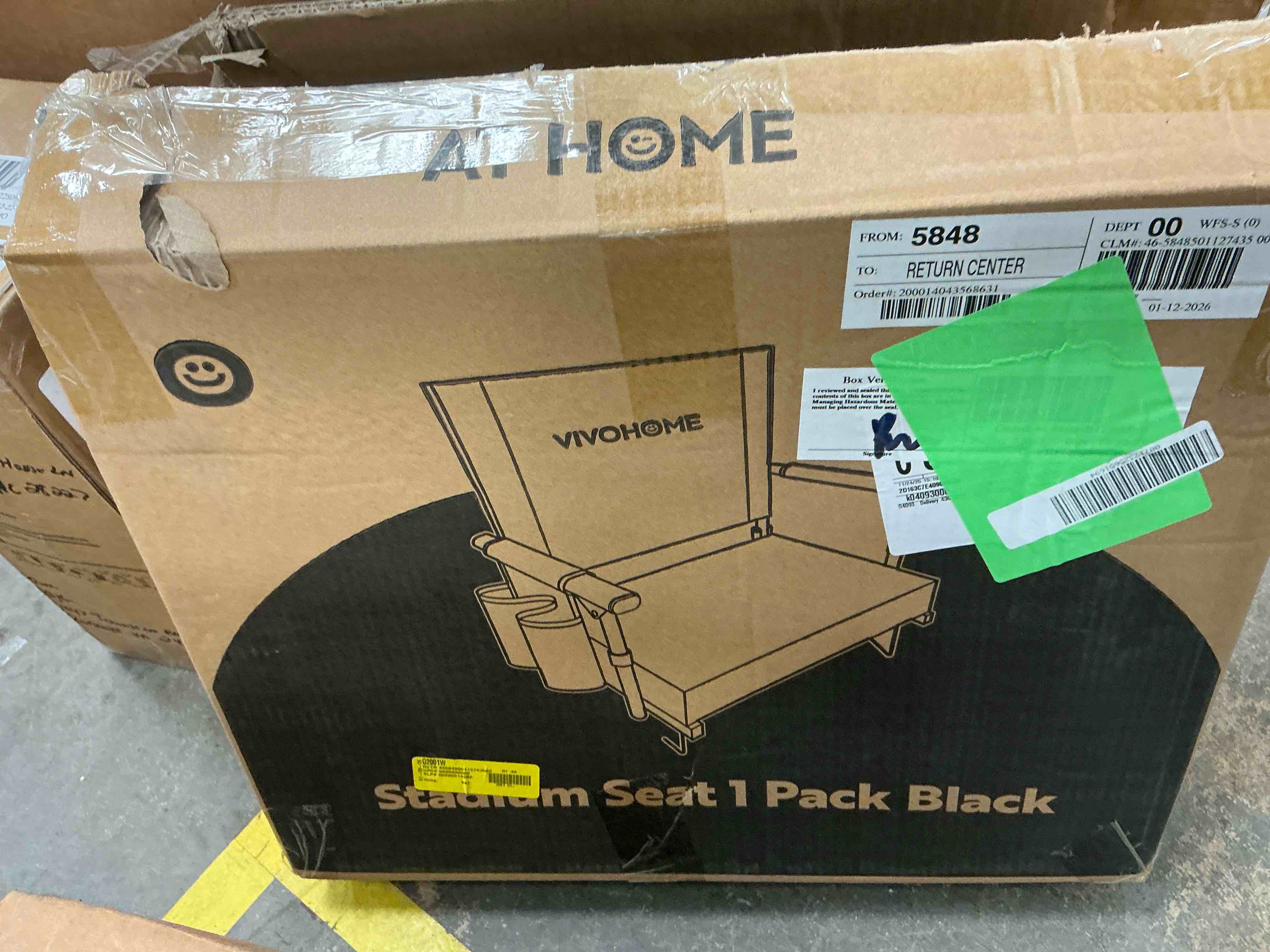 Condition photo showing Good Condition for SPECSTAR Stadium Seats with Back Support and Cushion Black 1 Pack