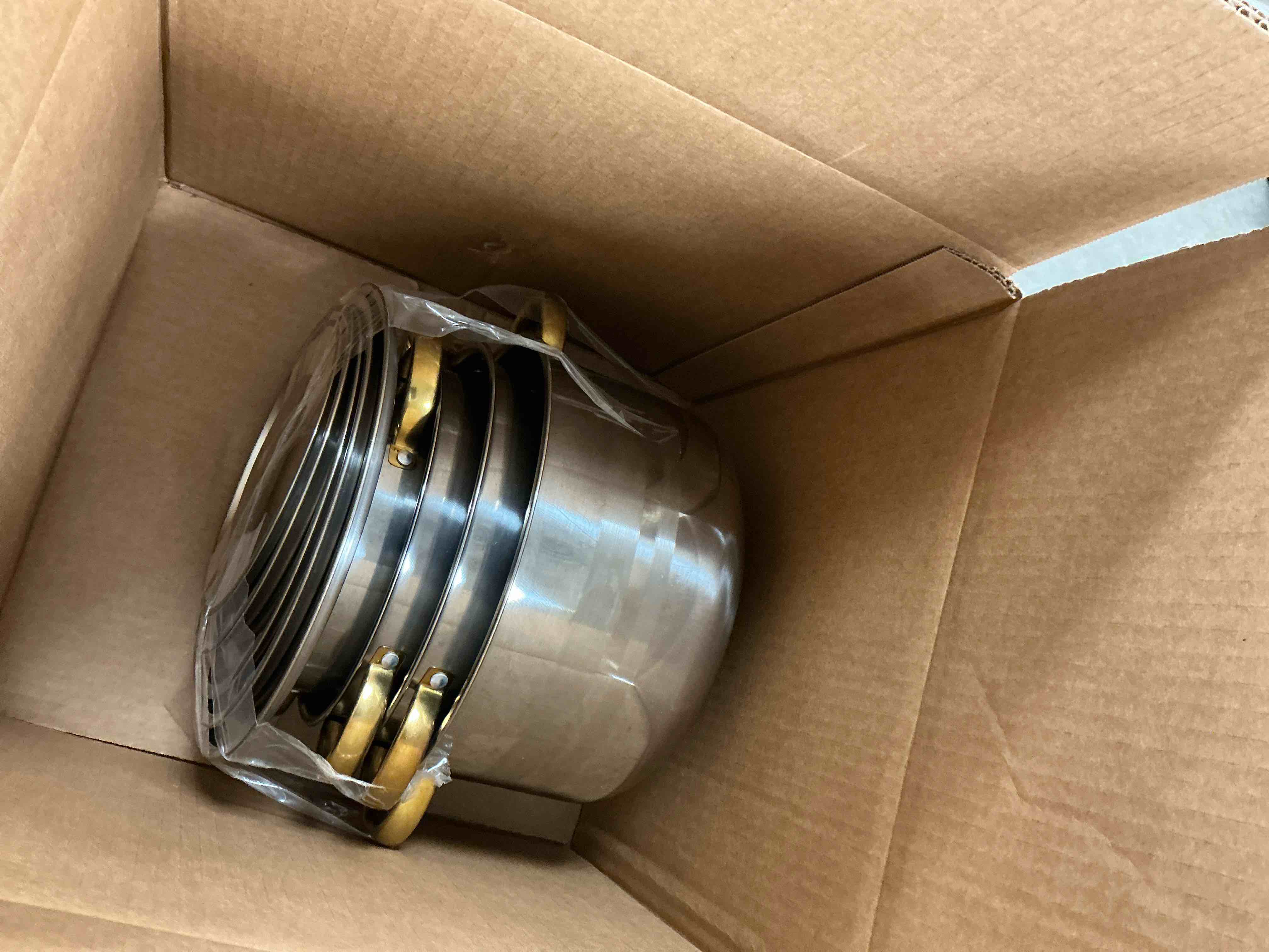 Condition photo showing Good Condition for Home Sauce Pot TAIMASI Stainless Steel Stock Pot with Glass Lid for Pasta Soup Non Stick Stainless Steel Cookware Set Cooking Pot for All Cooktops