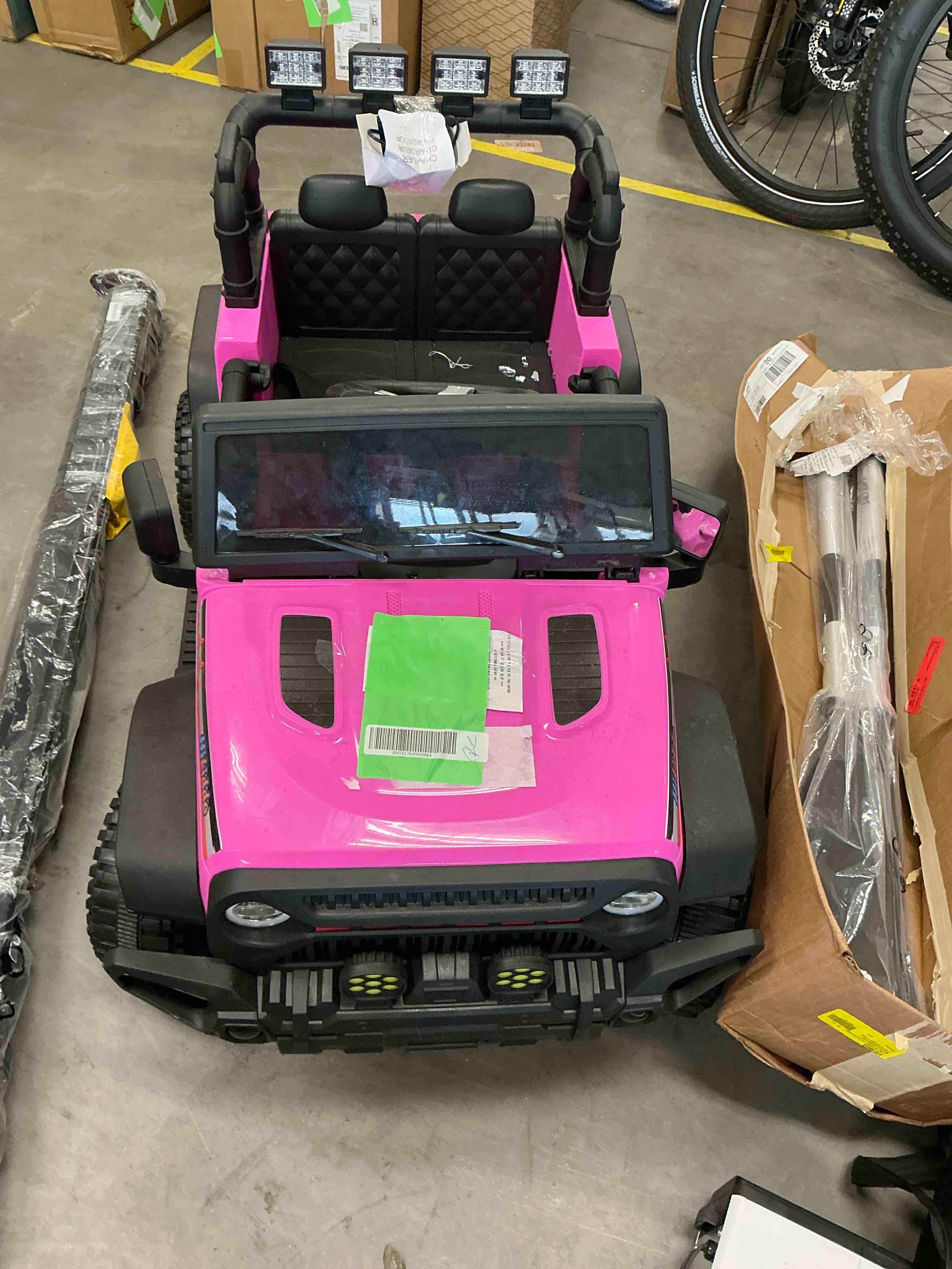 Condition photo showing Good Condition for Hikiddo Kids Ride on Truck Car, 12V Ride on Toy Electric Cars for Kids w/ Remote, Bluetooth - Pink