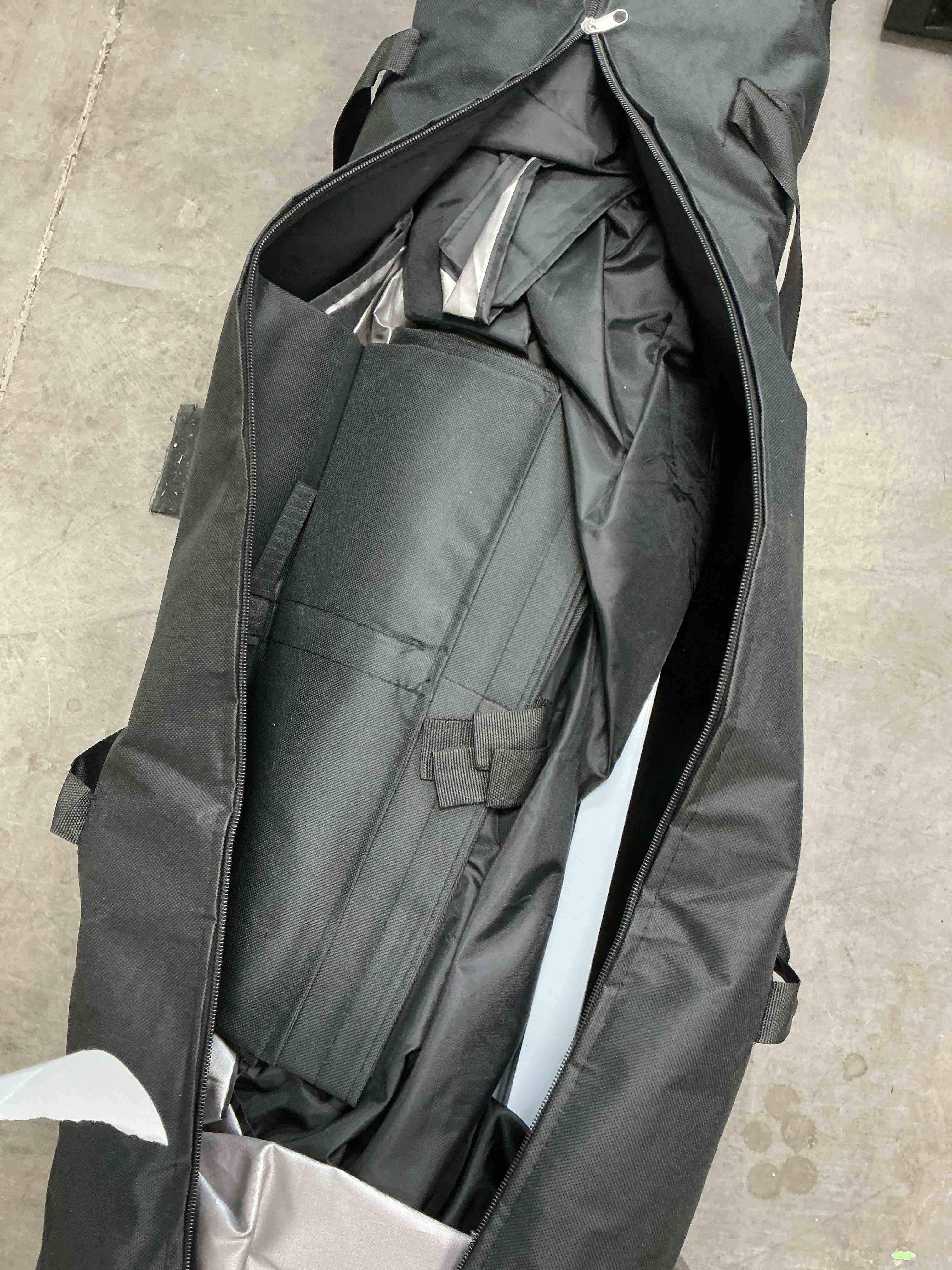 Condition photo showing Good Condition for COBIZI 10'x10' EZ Pop Up Canopy Tent Outdoor Party Instant Shelter Portable Folding Beach Canopy with 4 Sandbag & Carrying Bag, Black