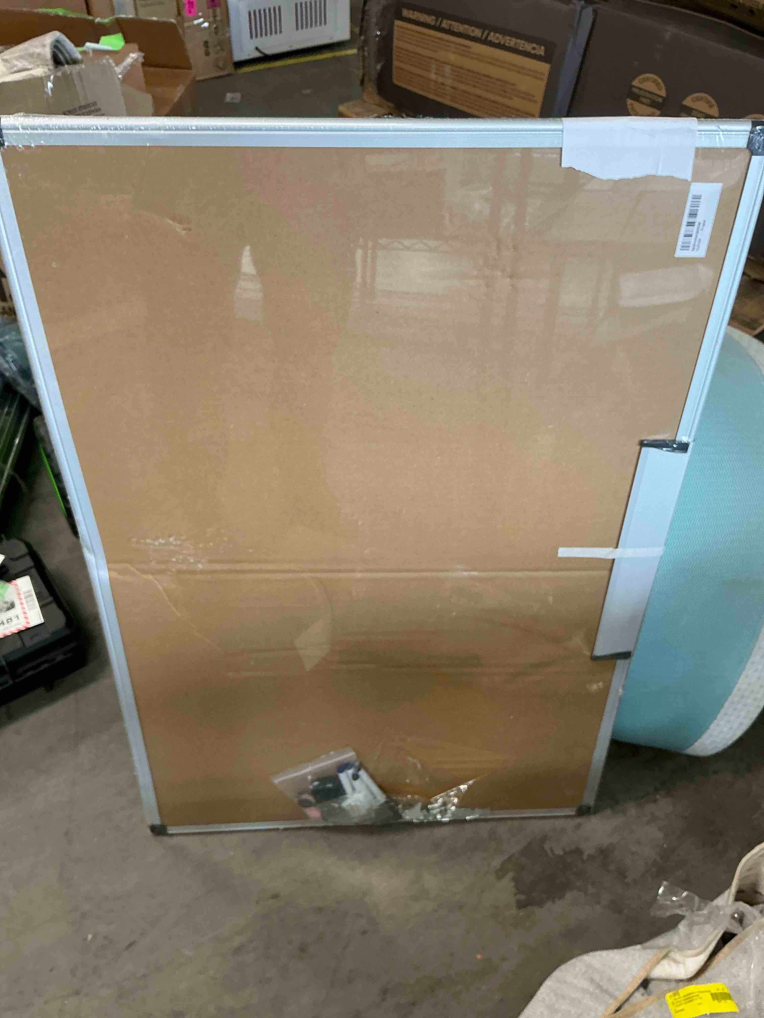 Condition photo showing As Is for VUSIGN Magnetic Dry Erase Whiteboard, 36 X 24 Inches, Wall Mounted with Pen Tray, Silver Aluminium Frame