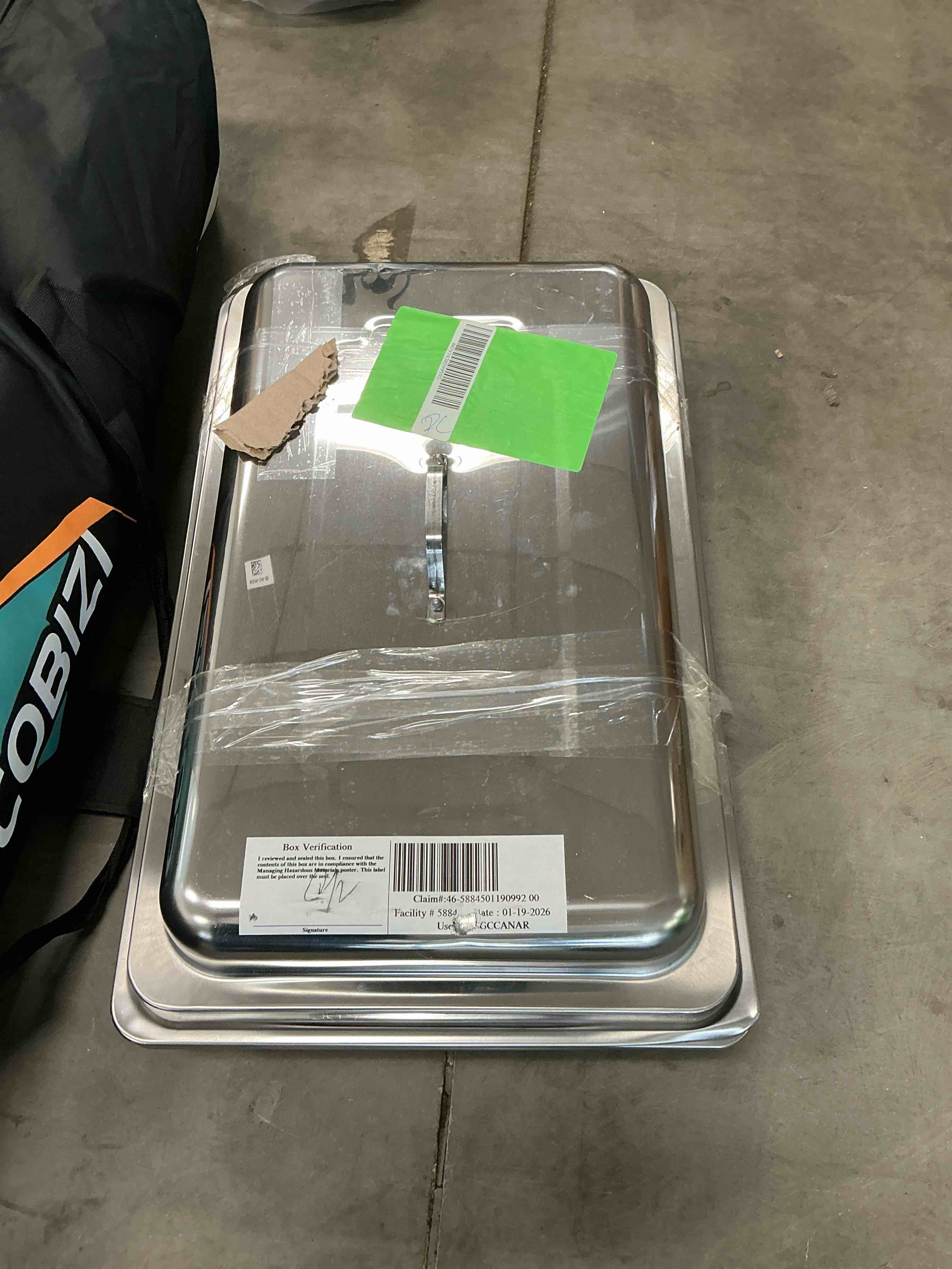 Condition photo showing As Is for Chafing Dish Buffet Set 4 Pack: TINANA 8QT Stainless Steel Chafing Dishes for Buffet  Chafers and Buffet Warmers Sets for Parties  Events  Wedding  Camping  Dinner