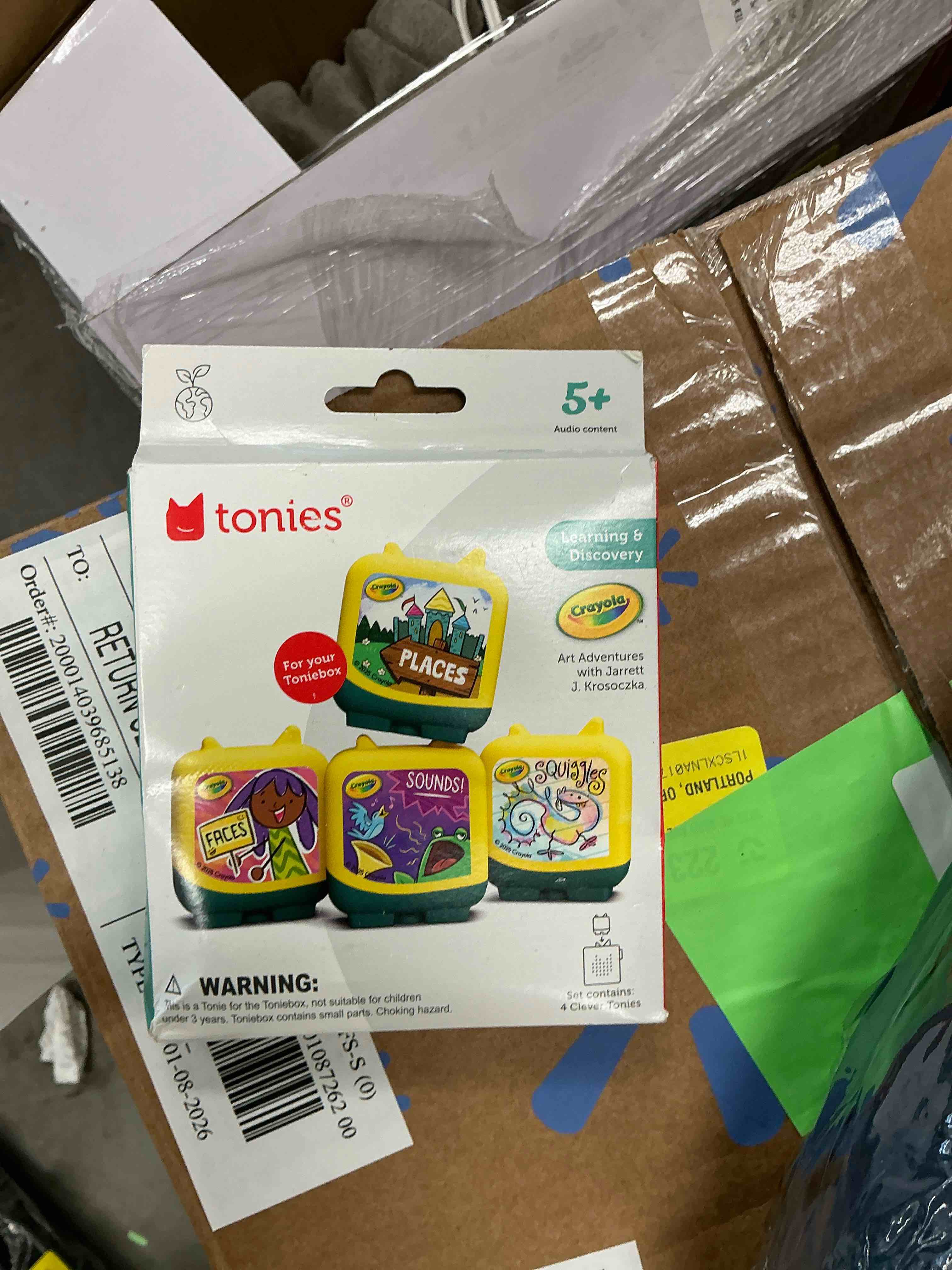 Condition photo showing New/Like New for Tonies Crayola Art Adventures Clever Set - 4 Pack