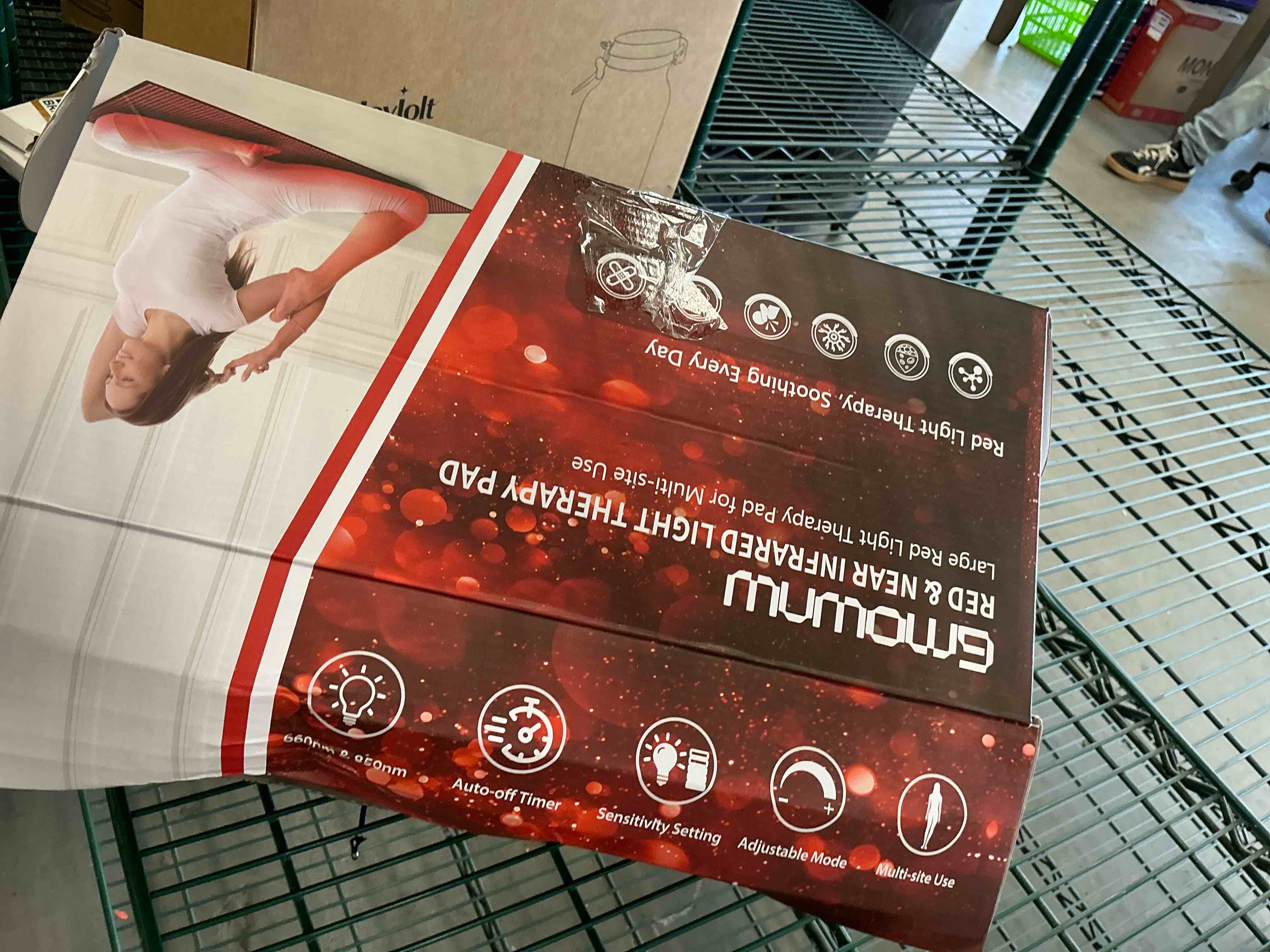 Condition photo showing Good Condition for Red Light Therapy for Body, 31.5" * 11.8" Red Light Therapy Pad, Dual Chip Grade 360 LEDs 660nm & 850nm Infrared Light Therapy for Body Back Waist Shoulder Knee Joint Pain Relief, Gift for Women Men