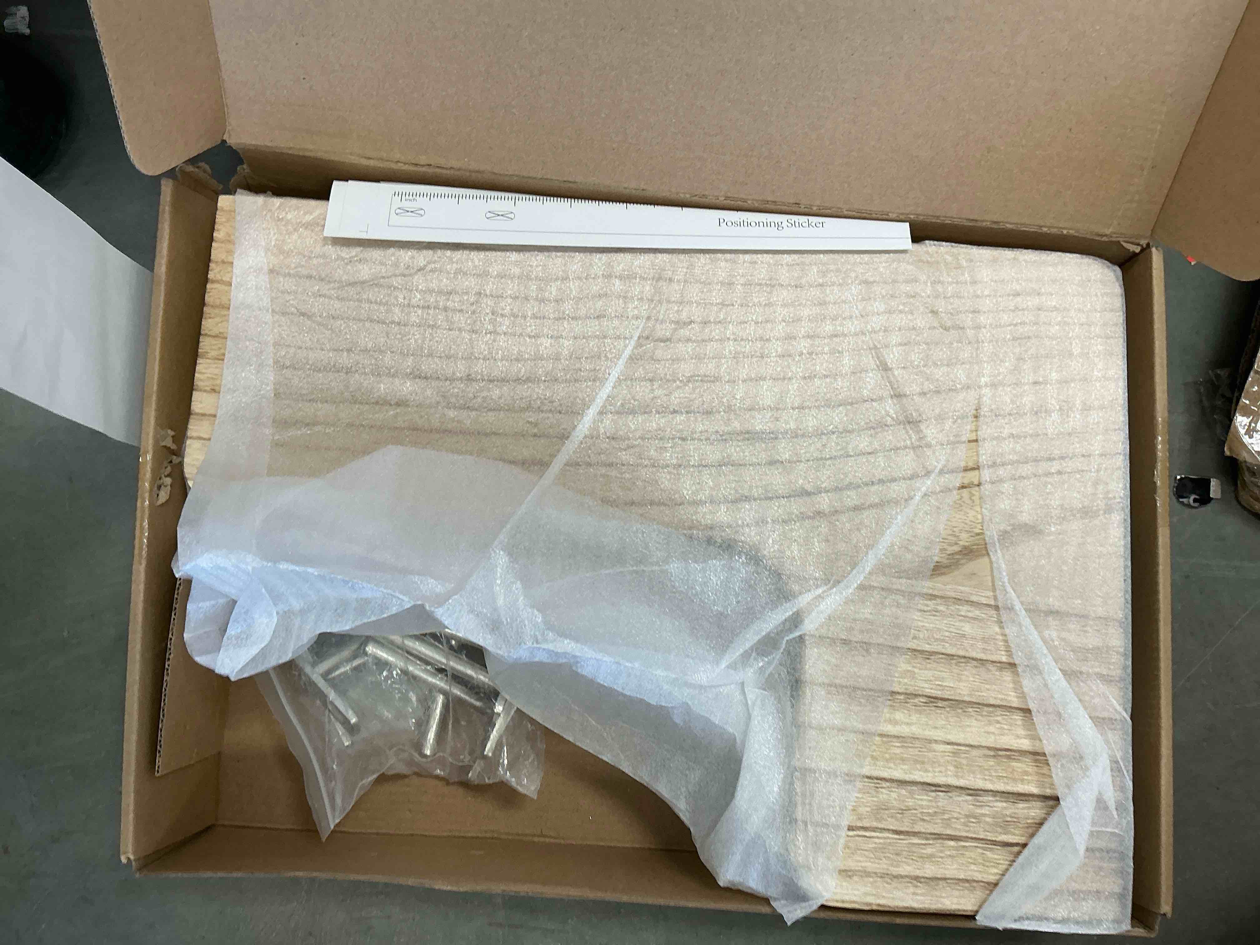 Condition photo showing New/Like New for Floating Corner Shelves, Wall Shelf Set of 3, Shelves for Wall Storage, Solid Wood Shelves for Storage, Wall Mount Wooden Display Shelf for Bathroom Bedroom Kitchen Garage (Light 3Pcs) Paulownia 3 Pcs