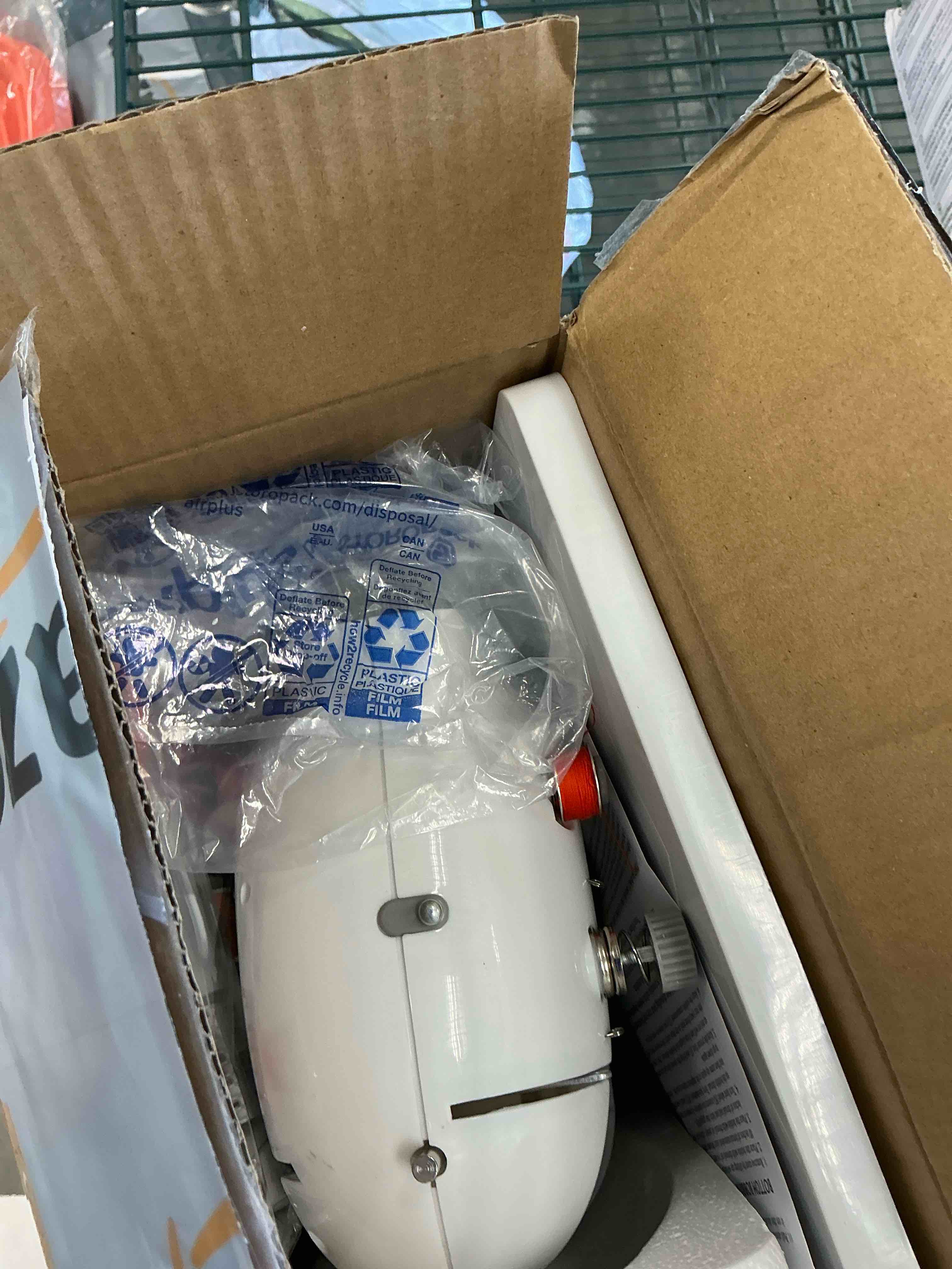 Condition photo showing Good Condition for Sewing Machine for Beginners with Expansion Table Foot Pedal 42Pcs Sewing kit Finger Guard & Light Mini Small Portable Sewing Machines 2-Thread 2-Speed 2-Switches for Kids Ages 8-12 White and Grey