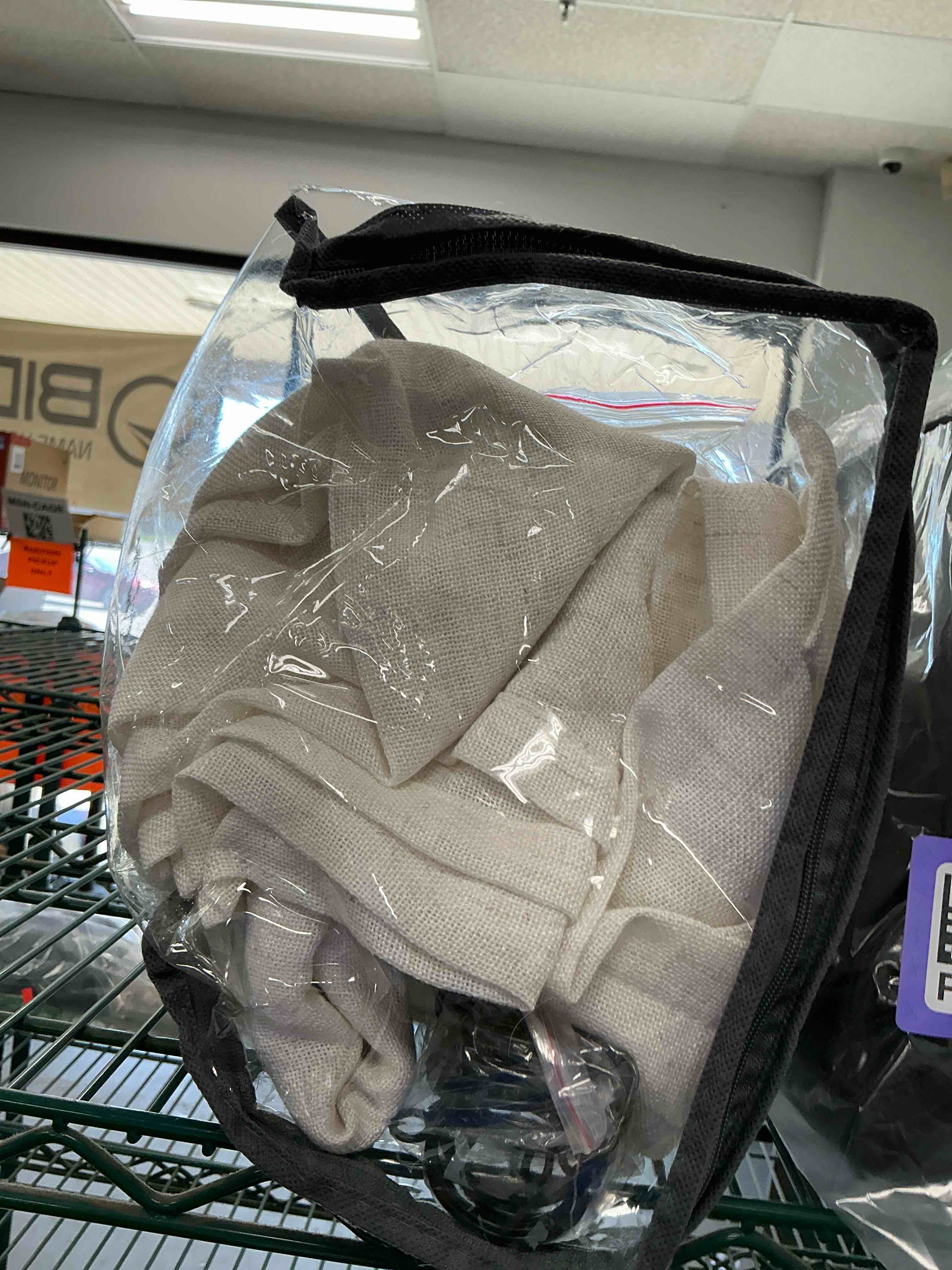 Condition photo showing Good Condition for 100 Inch Blackout Linen Curtains Pinch Pleated Back Tab Dual Layer Thermal Inslulated Room Darkening 100% Black Out Curtains 2 Panels for Sliding Glass Door Bedroom Living Cream Ivory Window Drapes Natural 40"W x 100"L (Pack of 2)