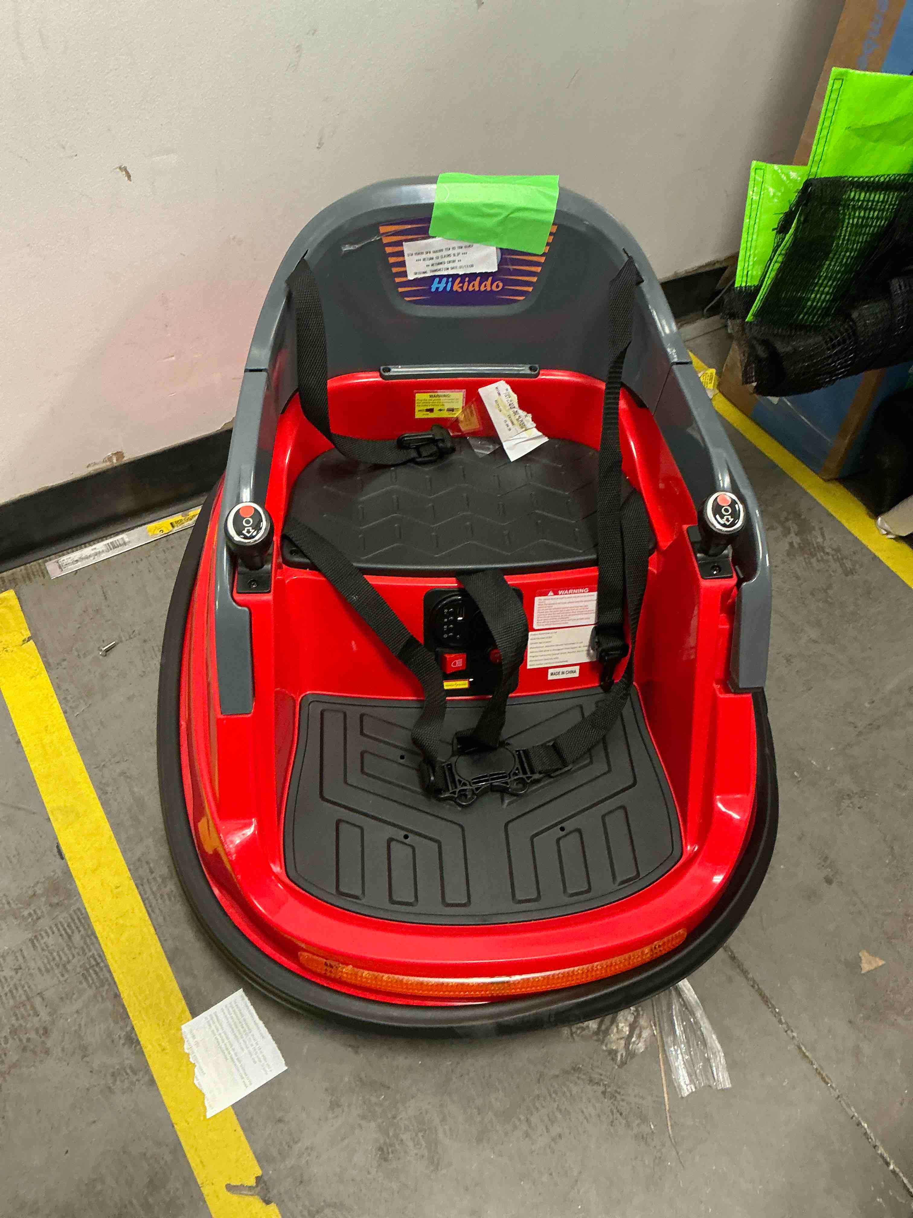 Condition photo showing Good Condition for Hikiddo Bumper Car for Kids, 6V Powered Kids Ride on Toys Bumper Car for Toddlers 1.5-5 w/ Remote, 3 Speed - Red