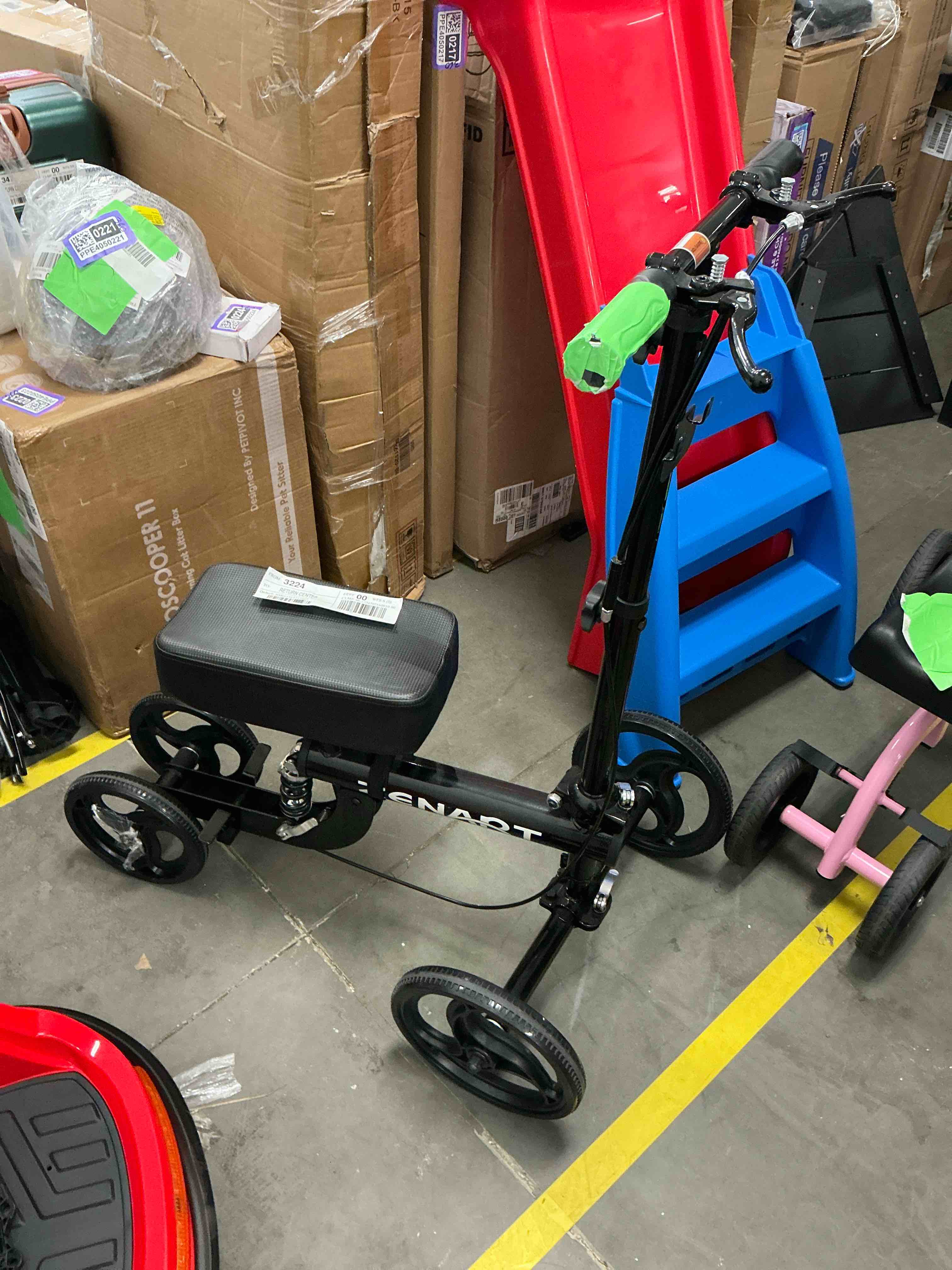 Condition photo showing Good Condition for ZENART Steerable Knee Scooter, Deluxe Foldable Walker with 10" Wheel for Foot Injuries, Crutches Alternative