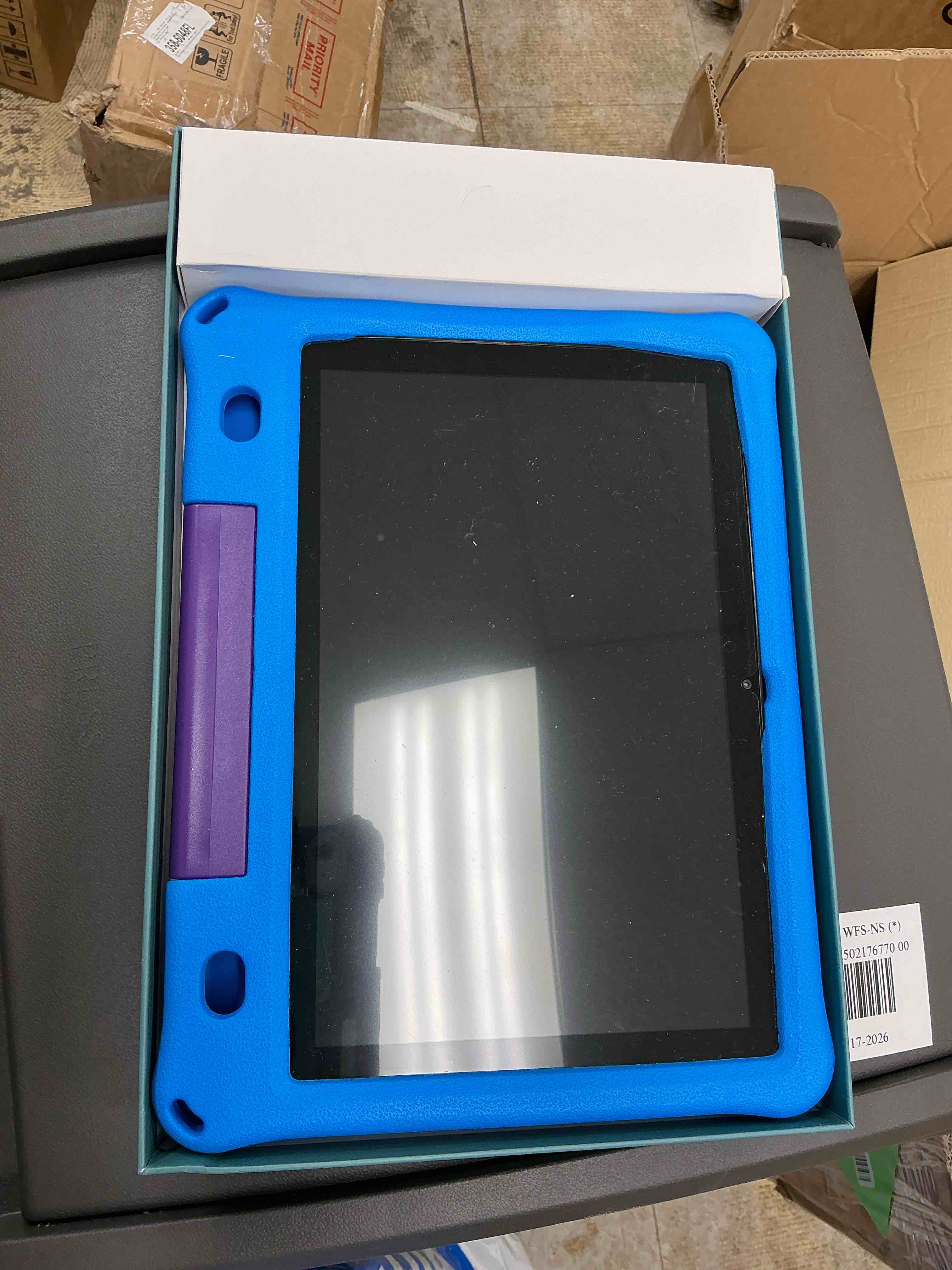 Condition photo showing Good Condition for Android 15 Tablet 10.1 inch Kids Tablet 12GB+64GB+1TB Expand Tablets for Kids with Kids Space Quad-core CPU 5G WiFi 6 6000mAh Big Battery Parental Control 2+8MPDual Camera Blue
