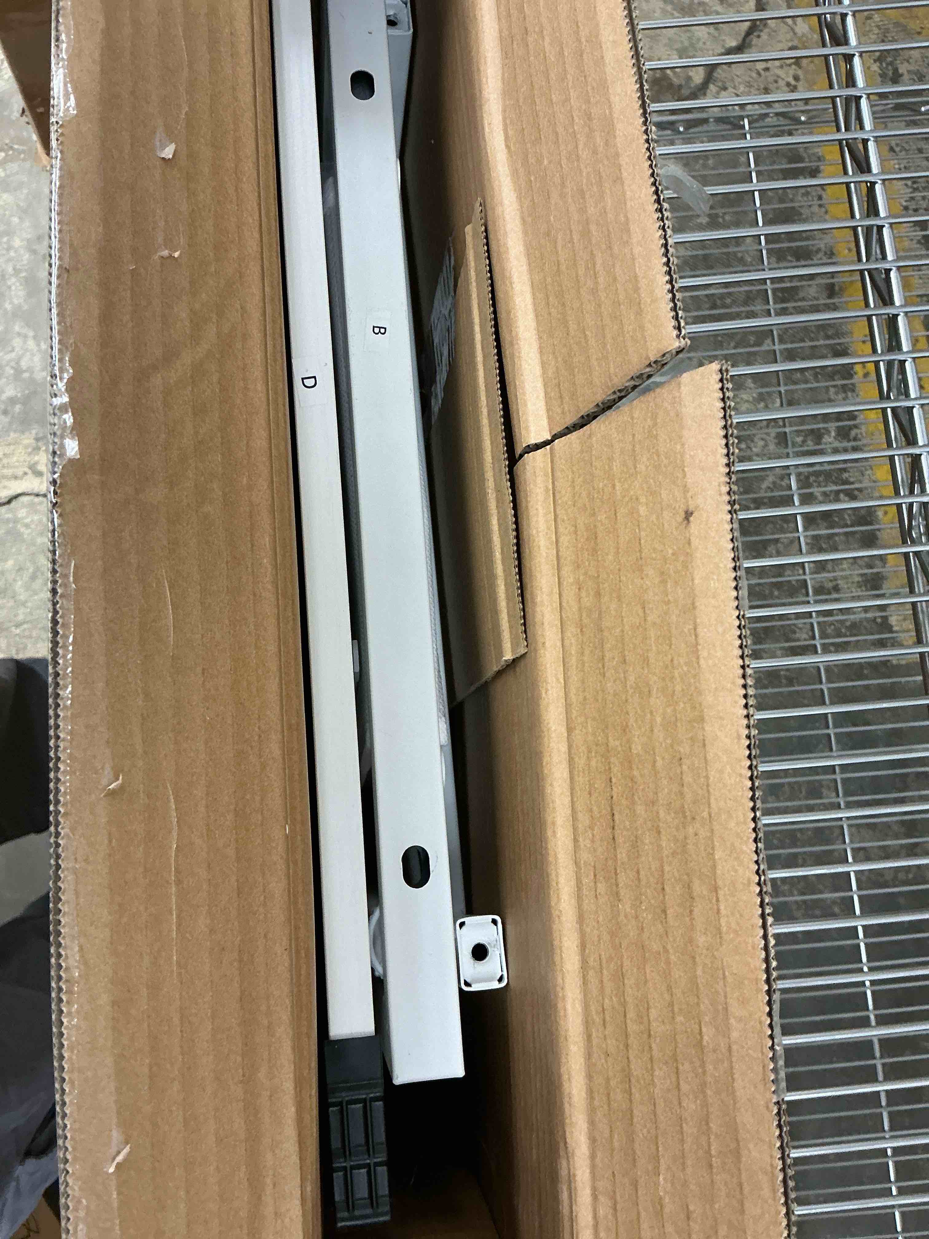 Condition photo showing Good Condition for edx Small Desk with Fabric Drawers & Storage Bag Iron Hook, Home Office Computer Desk,White Vanity Desk with Storage for Home, Bedroom, 32 Inch, White