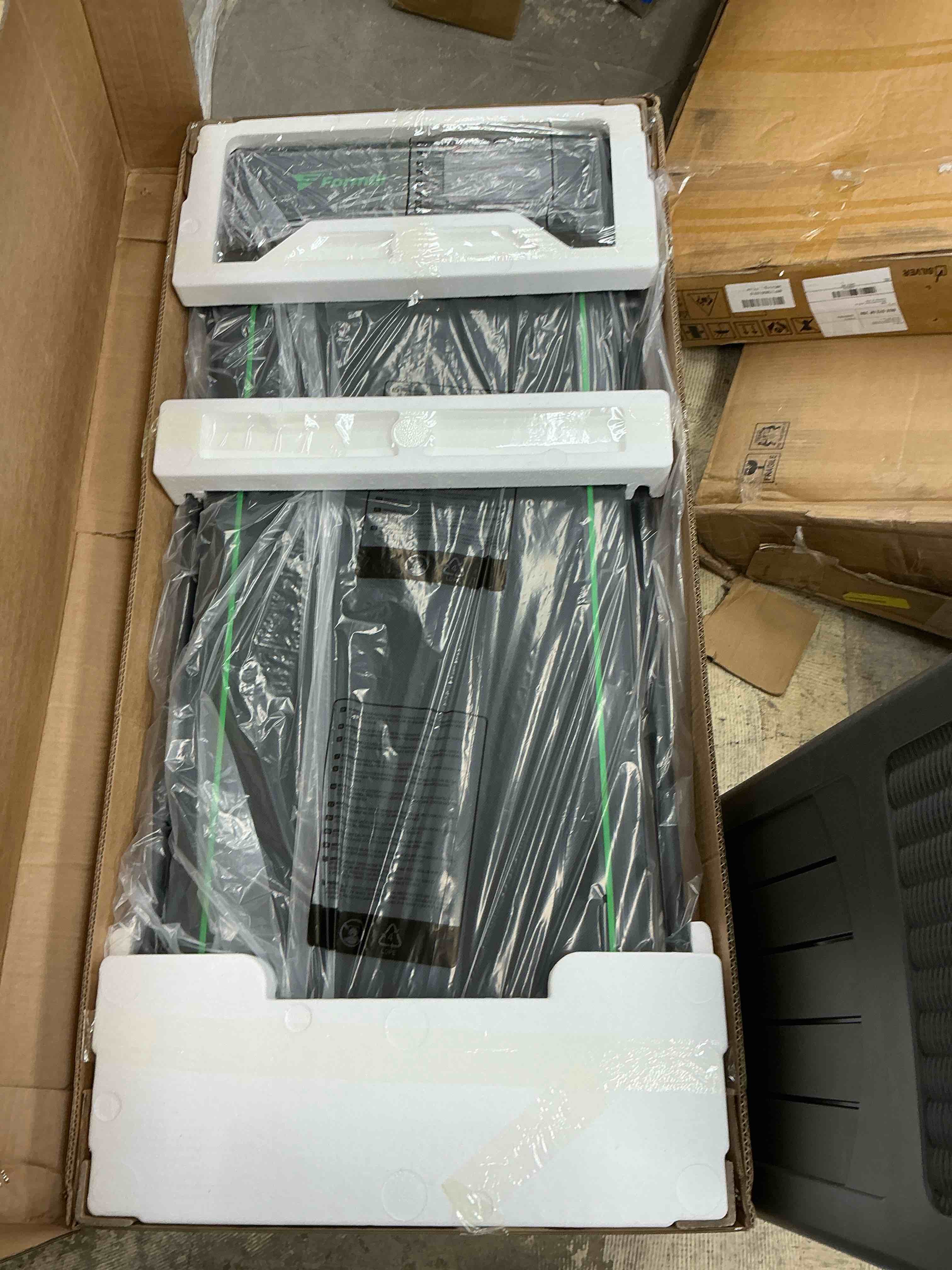 Condition photo showing New/Like New for FORMILL Foldable Treadmill  300 Lbs Walking Pad Treadmill with HandleBar Portable Treadmill 2 in 1 for Home/Office  Under Desk Treadmill with Mat  Touch Control LED Display & Remote Control