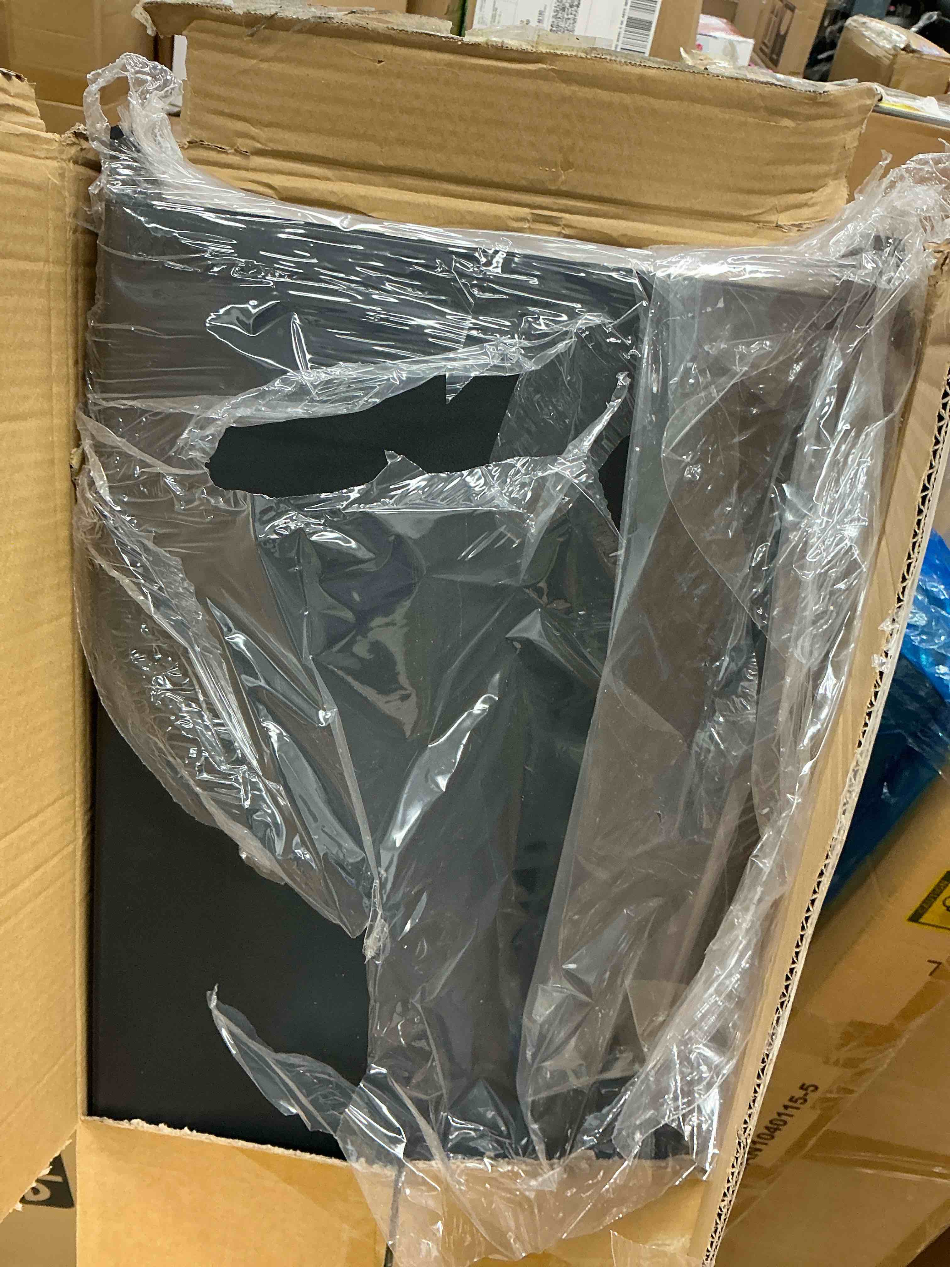 Condition photo showing New/Like New for Movable Wire Rack, Heavy-Duty 4-Tier Storage Shelf with 3 Baskets and Wheels, Metal Shelves Organizer for Kitchen, Bathroom, Office, Garage, 31.5''L*12.6''W*42.5''H