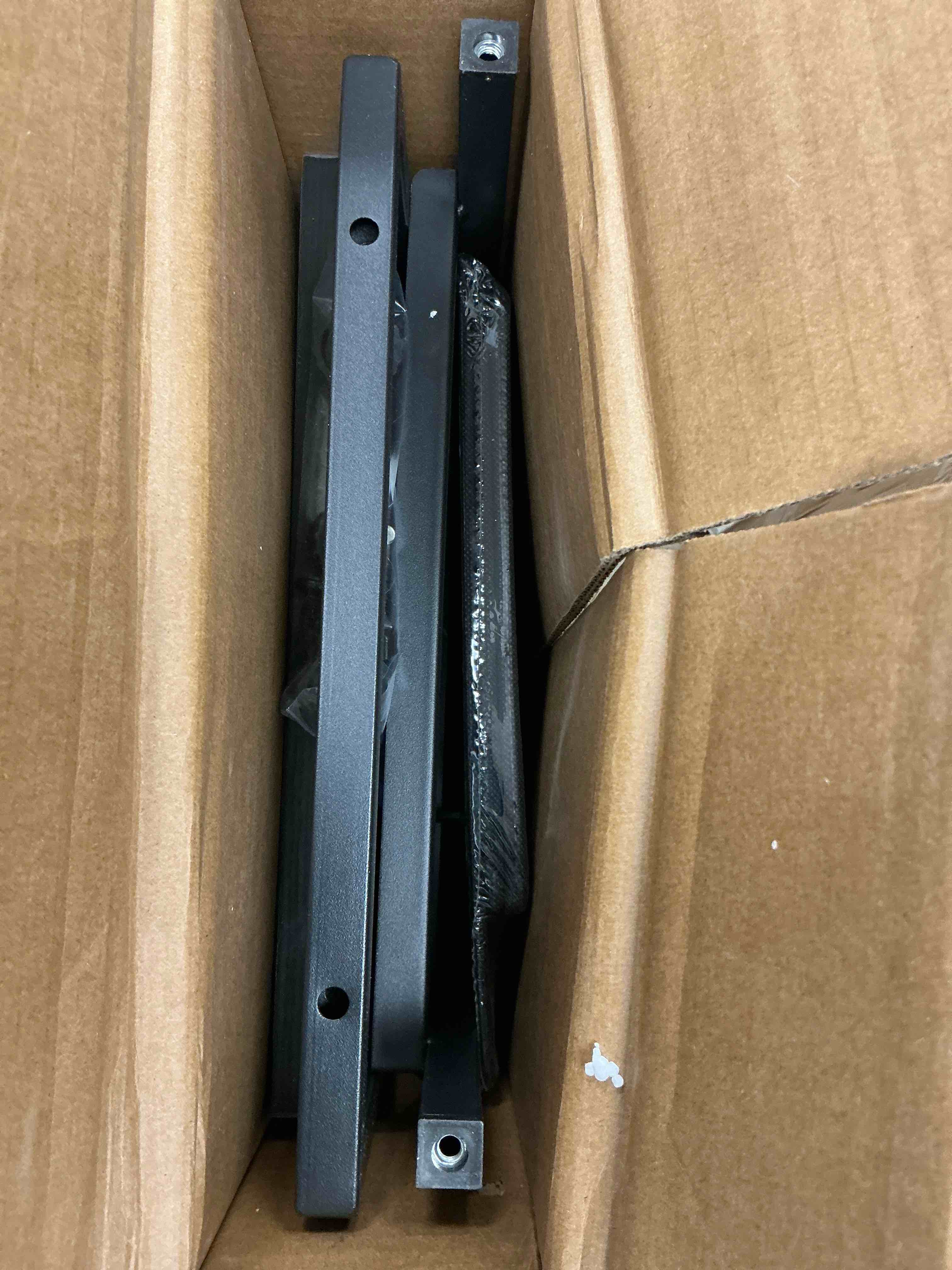 Condition photo showing Good Condition for CONCETTA 4 Drawer Dresser, Wide Chest Drawers Nightstand Storage Tower Storage Fabric Dresser With Wood Top for Living Room, Bedroom, Closet, Black