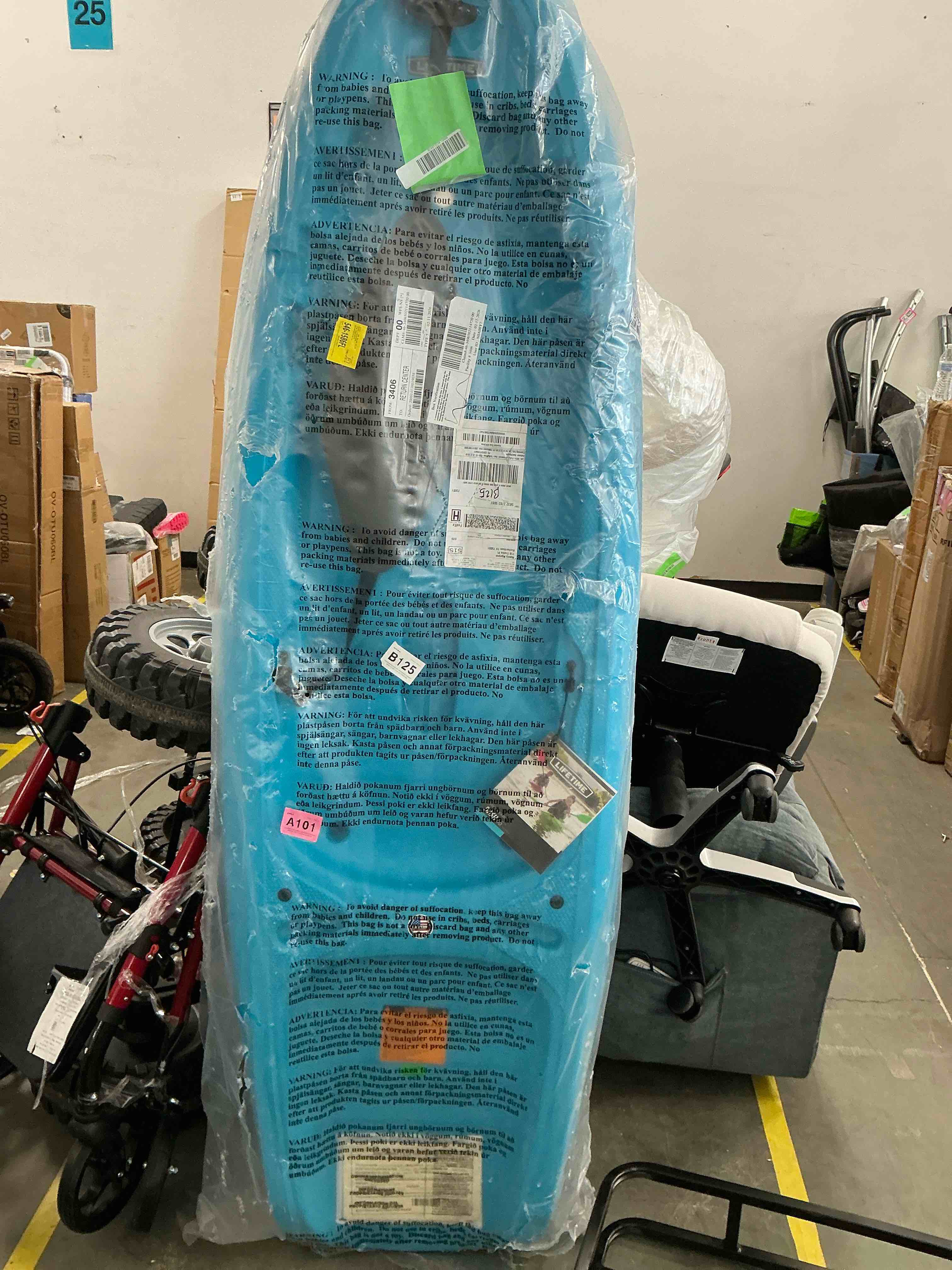 Condition photo showing New/Like New for Lifetime Dash 6.5 ft. Sit-on-Top Youth Kayak, Glacier Blue (90787)