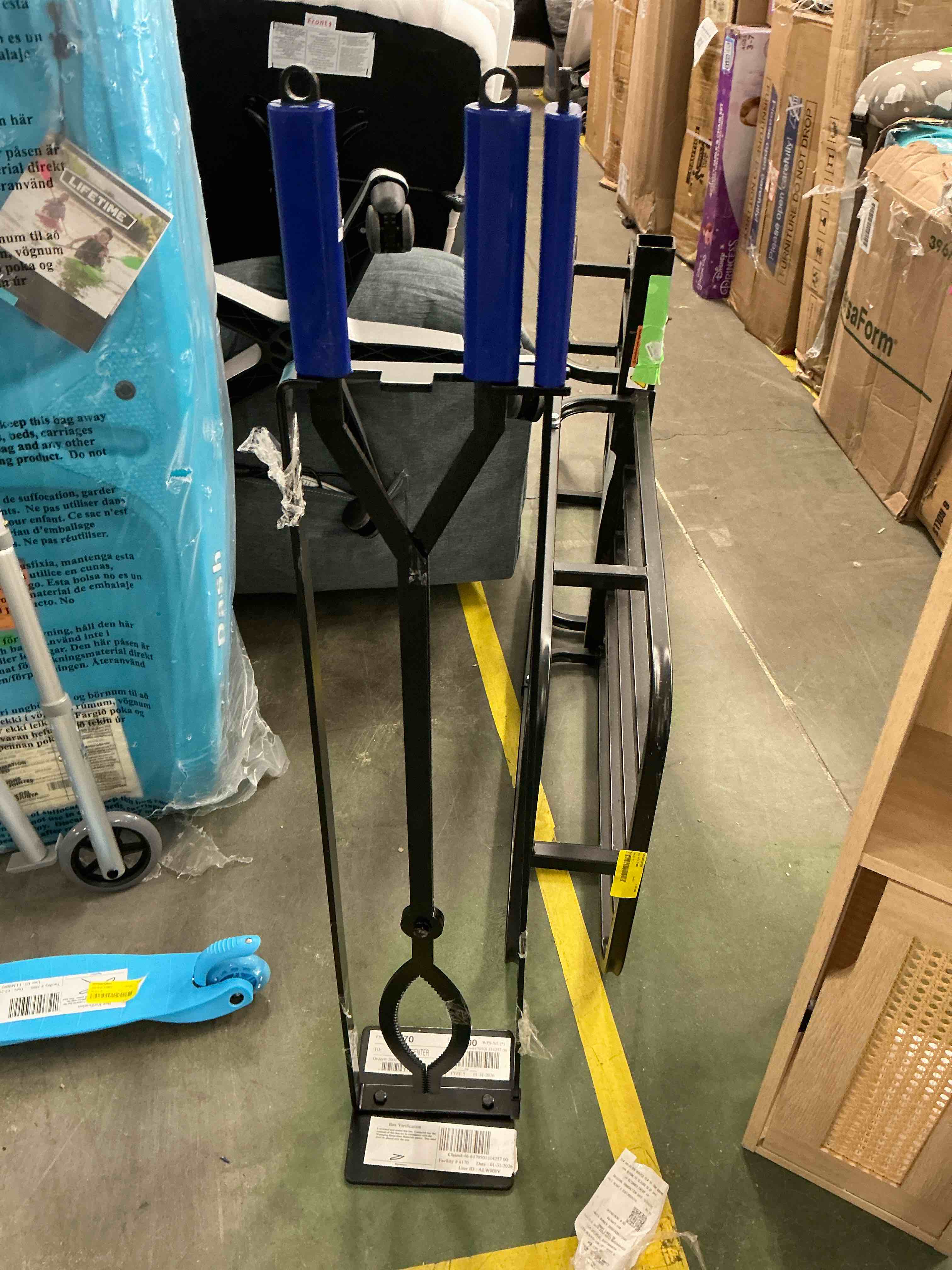 Condition photo showing Good Condition for CKLT Heavy Duty Fire Pit Tools Set with 40" Fire Poker and Large Fireplace Tool Set