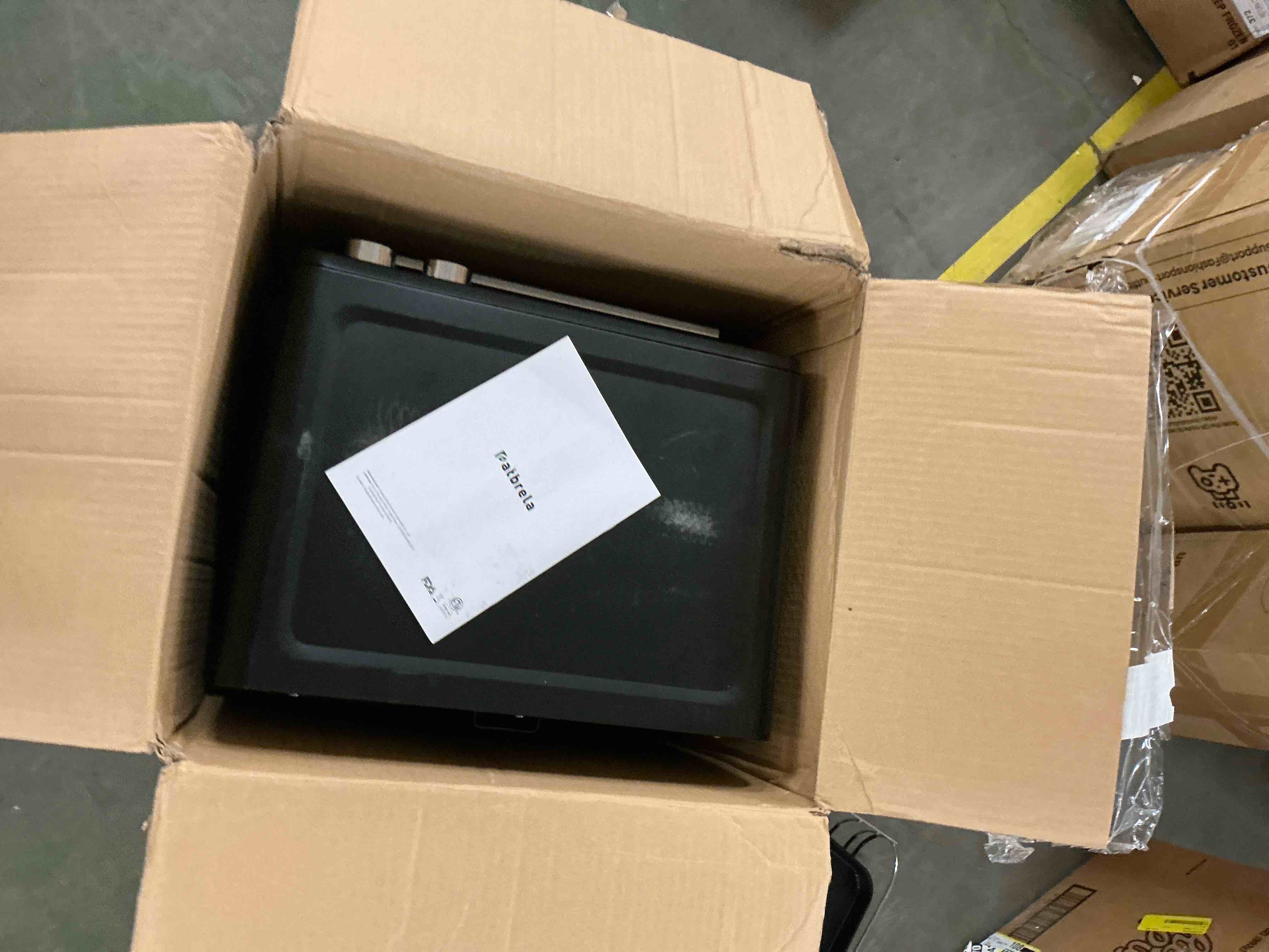 Condition photo showing Good Condition for 26QT Air Fryer Oven,Oil-Less Digital Touchscreen Toaster Oven with 10-in-1 Multi Function&Custom Mode, Visible Window , 1800W,Black