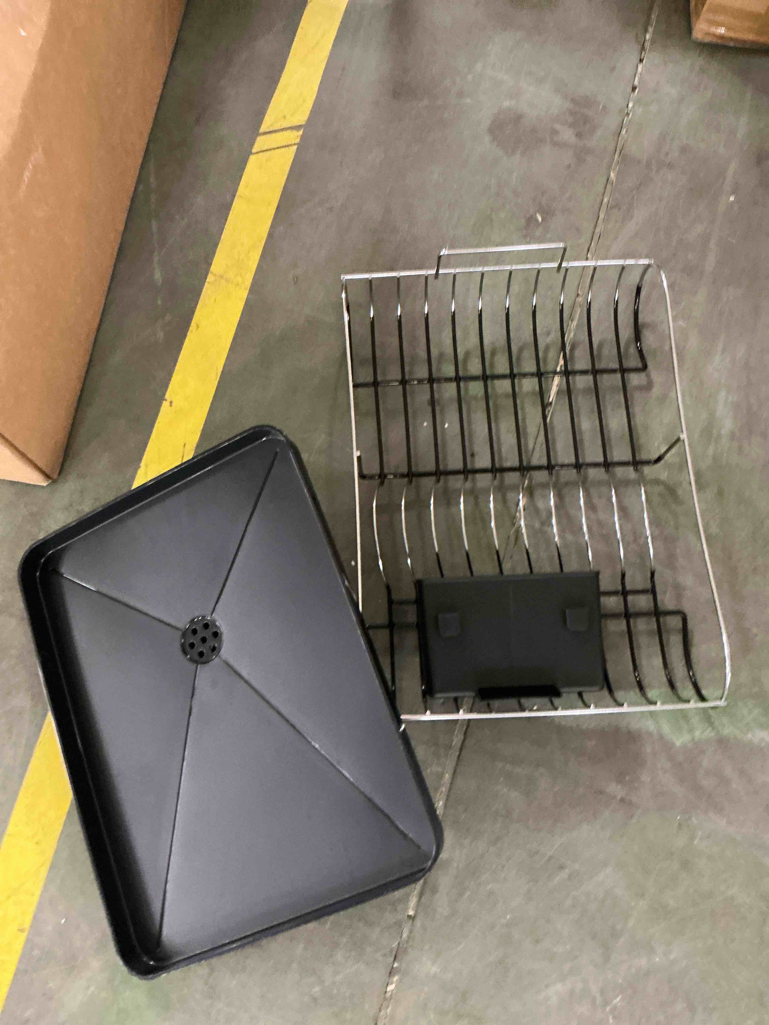 Condition photo showing Good Condition for Sakugi Dish Drying Rack, Compact Dish Racks for Kitchen Counter, 15''L x 12''W x 5''H , Black