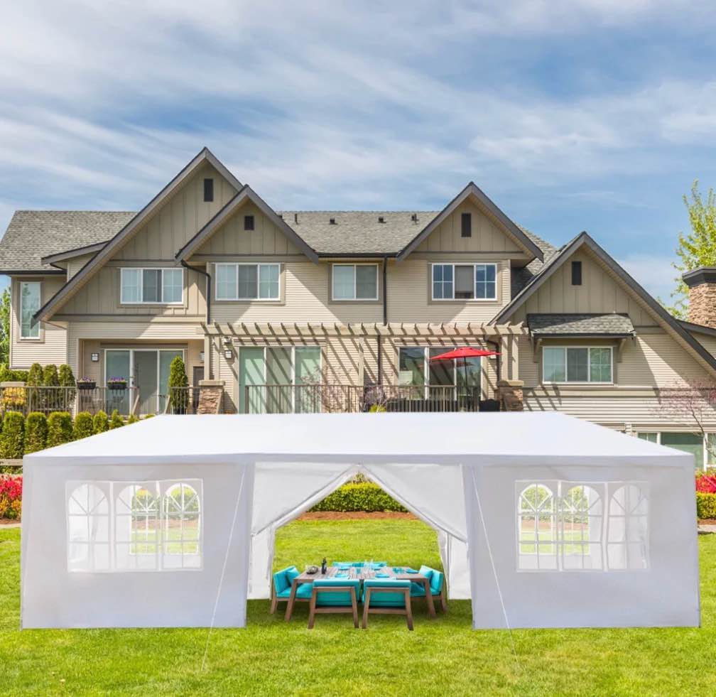 Ktaxon 10  X 30  Canopy Tent with 8 Side Walls for Party Wedding Camping and BBQ