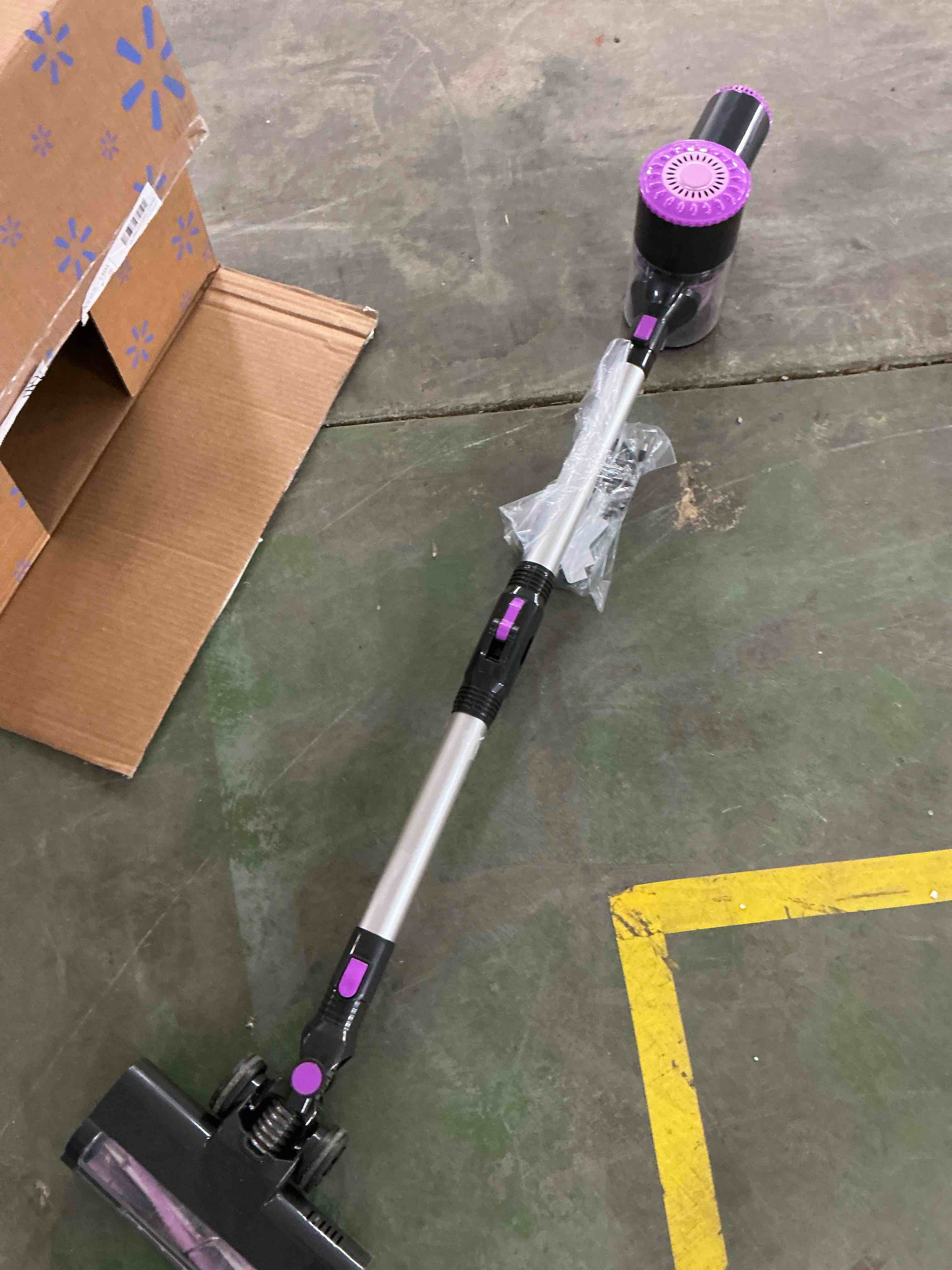 Condition photo showing Good Condition for PrettyCare Cordless Stick Vacuum Cleaner 25Kpa Powerful Suction Upright for Carpet Hard Floor Pet Hair W400 Purple