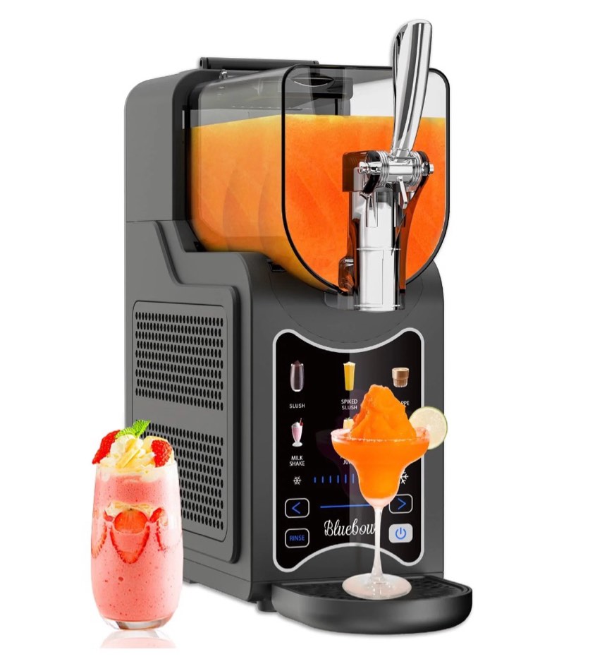Bluebow Slushie Machine for Home, 88oz Vessel Slush Maker with 6 Presets, No Ice Needed, Frozen Drink Maker for Smoothie, Frappe, Milkshakes and More