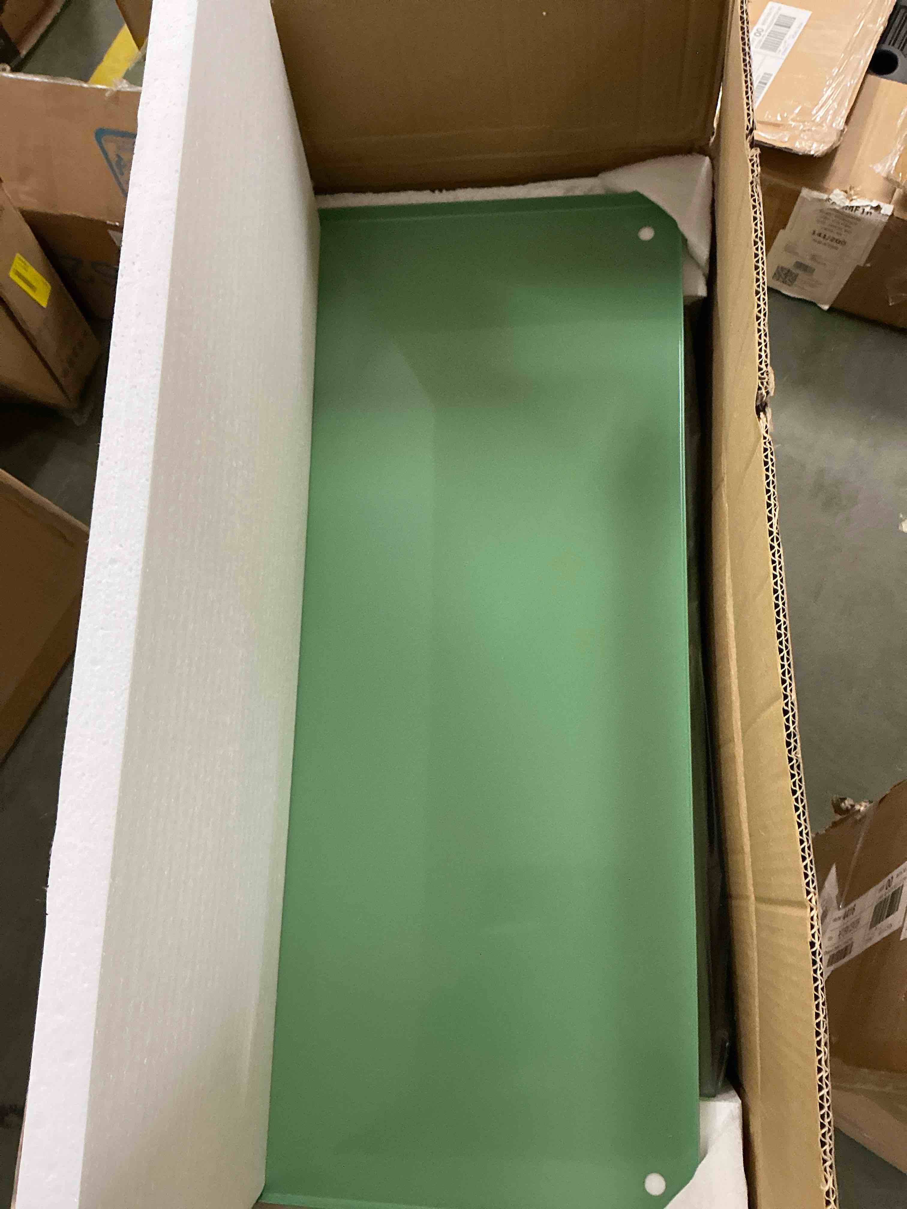 Condition photo showing New/Like New for Ktaxon 80 Qt Rolling Ice Chest Cooler Cart Outdoor Trolley with Storage Shelf, Bottle Opener & Cap Collector for 48 Hour Cold Drinks,Pea Green