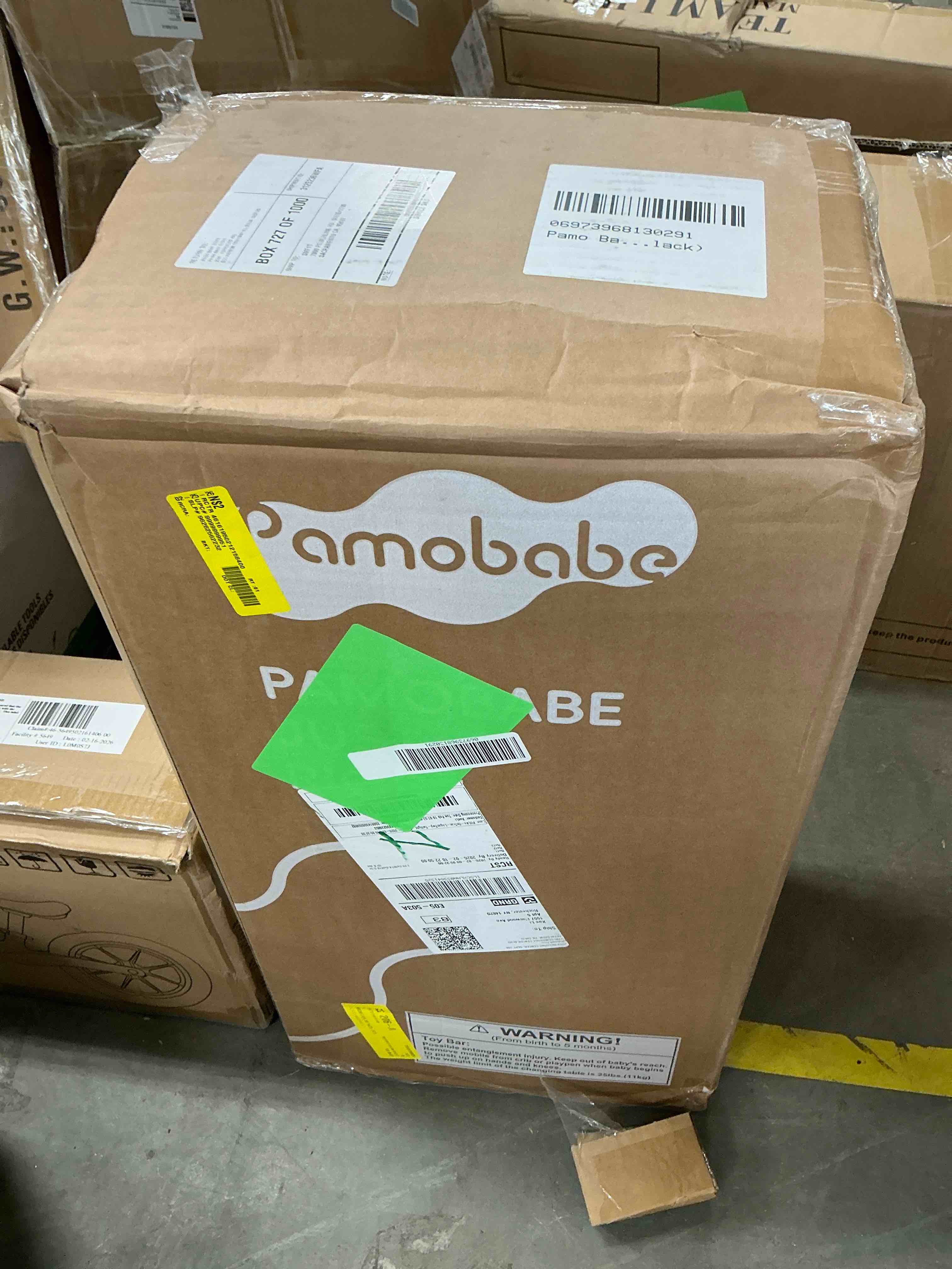 Condition photo showing New/Like New for Pamo Babe 4-in-1 Baby Playard with Bassinet & Changing Table for Newborn