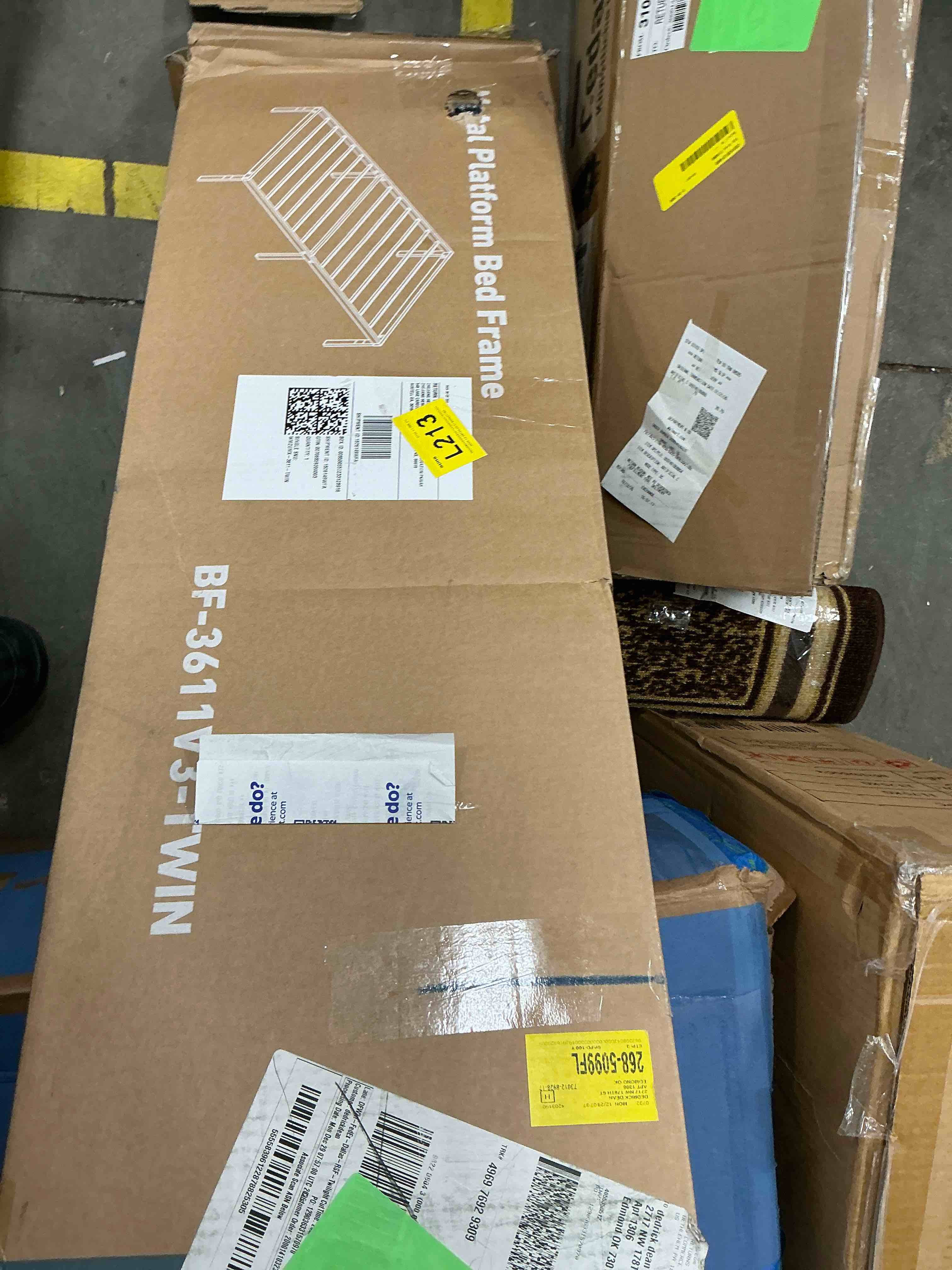 Condition photo showing Good Condition for ZUNMOS 14 Inches Twin Bed Frame, Heavy Duty Metal Platform with Storage Space Under Frame, No Box Spring Needed Twin Size Bed Frame, Black