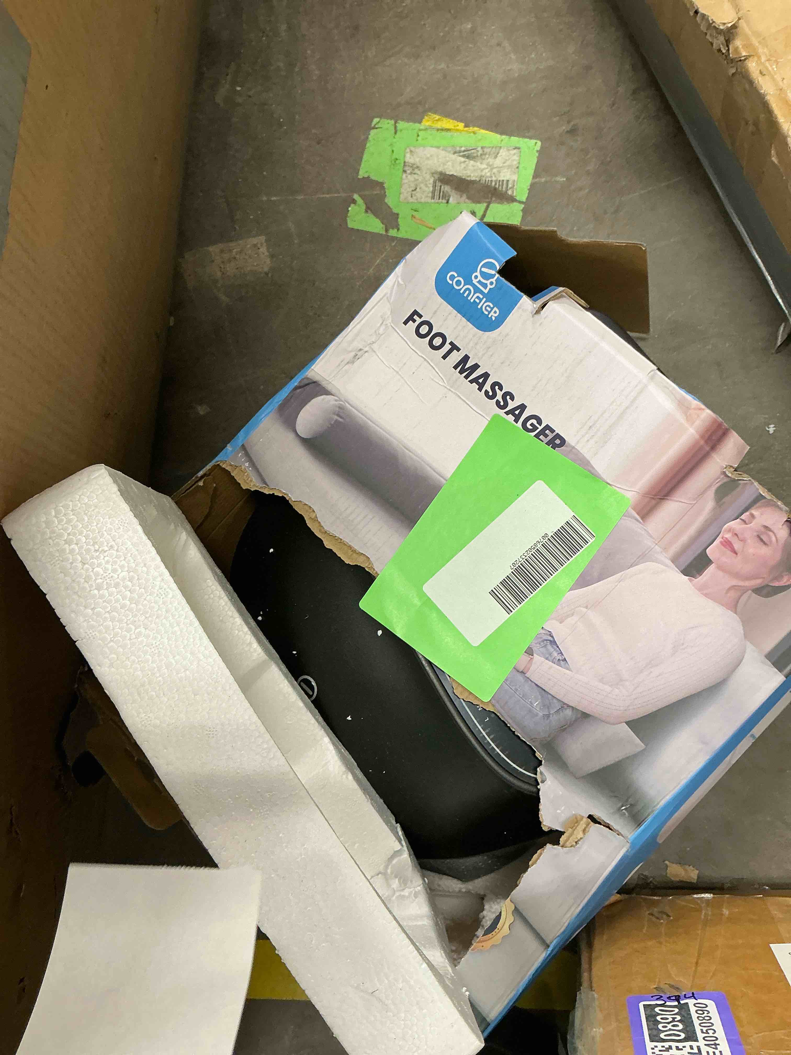 Condition photo showing Good Condition for Foot Massager with Heat  Comfier Shiatsu Foot Massage Machine with Remote for Relax up to Size 13  Black  Father s Day Gifts