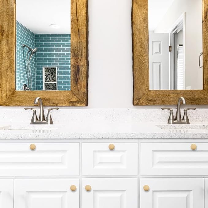 Condition photo showing New/Like New for Alzassbg 15 Pack Champagne Copper Cabinet Knobs, 1.1 Inch(30mm) Diameter Round Cabinet Knob Hardware