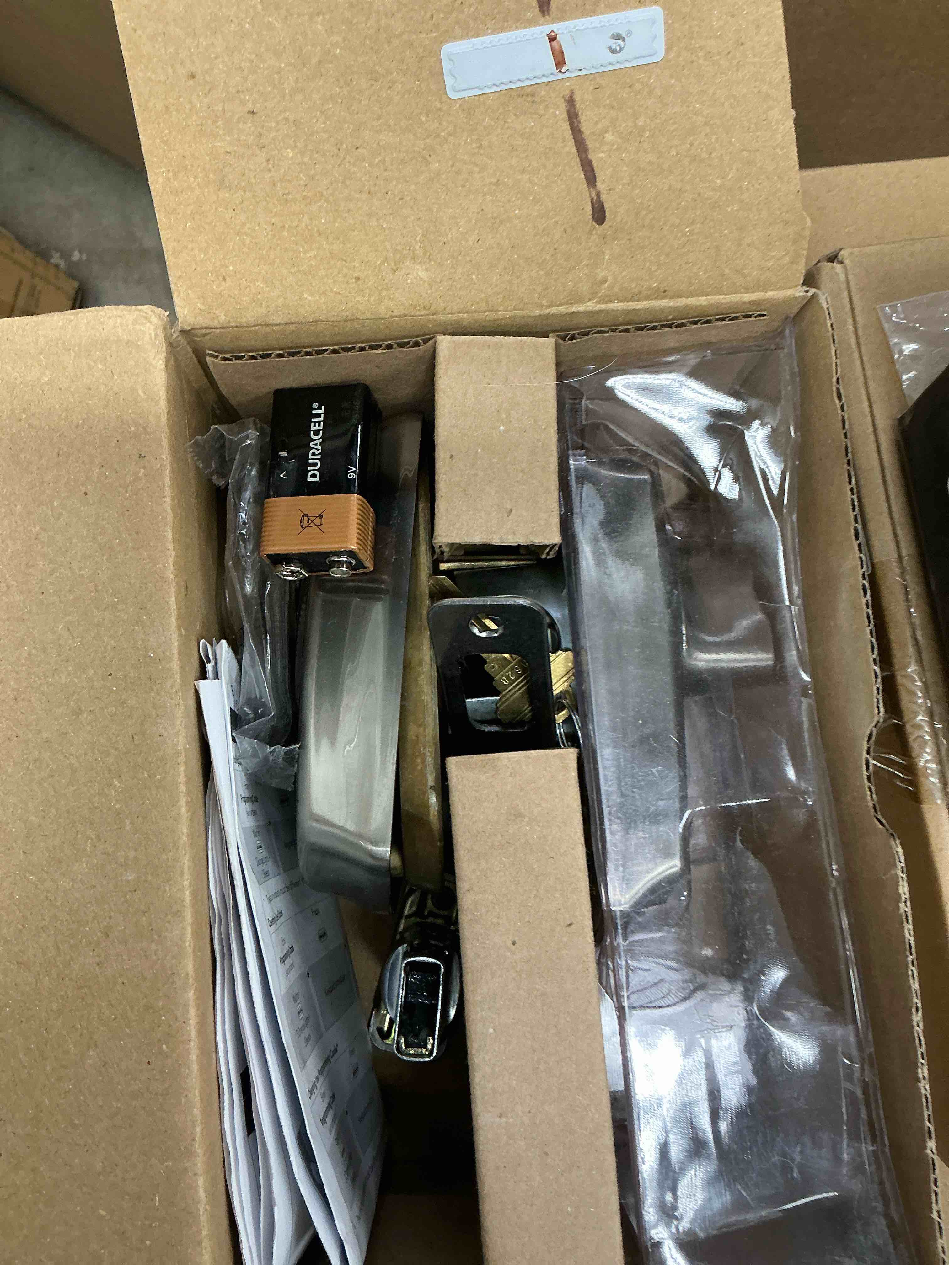 Condition photo showing Good Condition for Schlage BE365 V CAM 619 Camelot Keypad Deadbolt, Electronic Keyless Entry Lock, Satin Nickel Satin Nickel Camelot Camelot