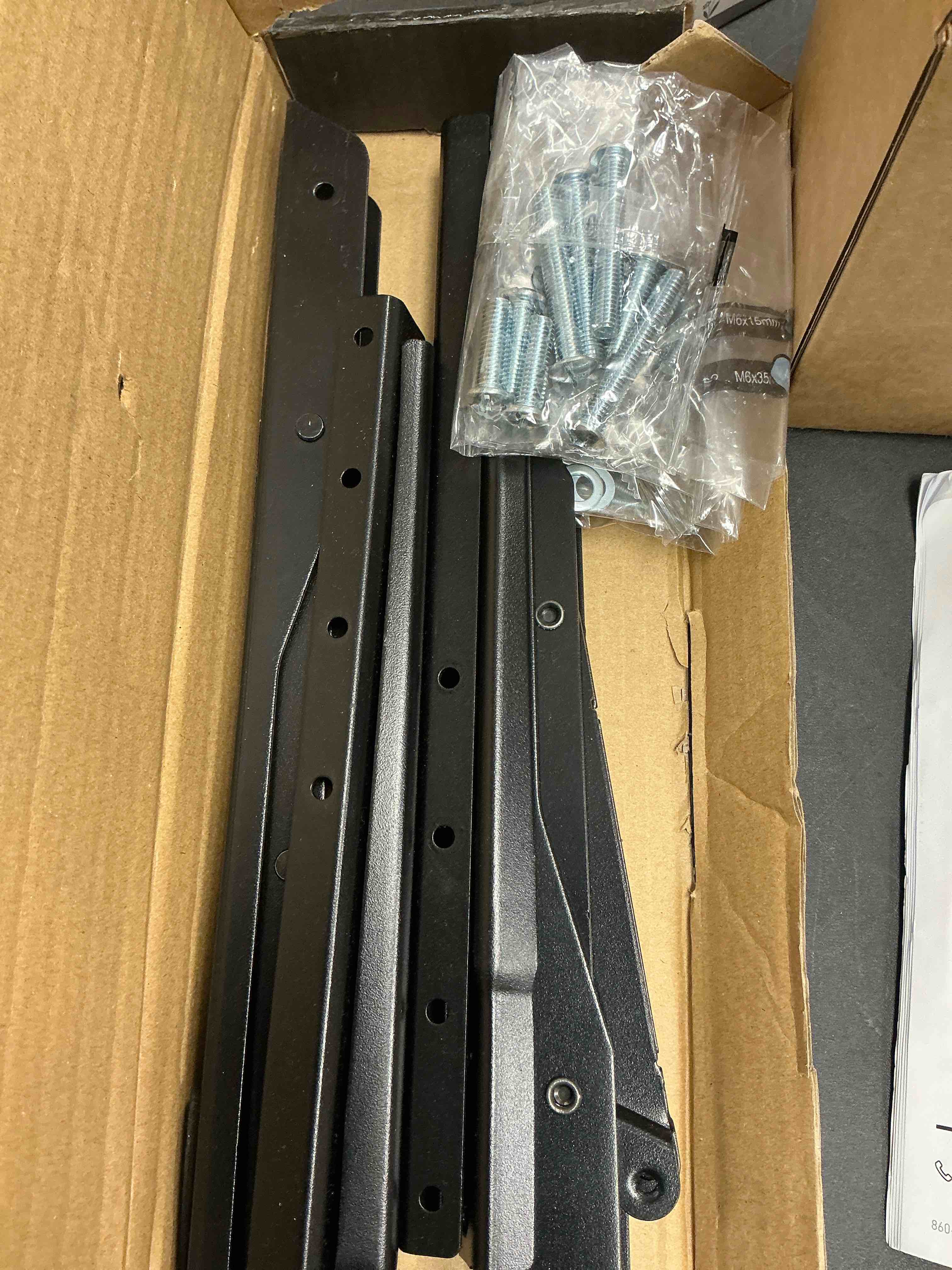 Condition photo showing Good Condition for PERLESMITH Universal TV Stand Mount for 20-75 Inch TVs, Height Adjustable Table Top TV Stand, Great Load-Bearing Replacement TV Legs with Steel Holds up to 110lbs, Max VESA 800 x 600mm PSTVS01