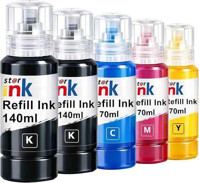 Compatible for T502 Ink Refill Bottles ET-2850 ET-3850 ET-4850 ET-15000 Ink Refill for ET 2850 ET 38