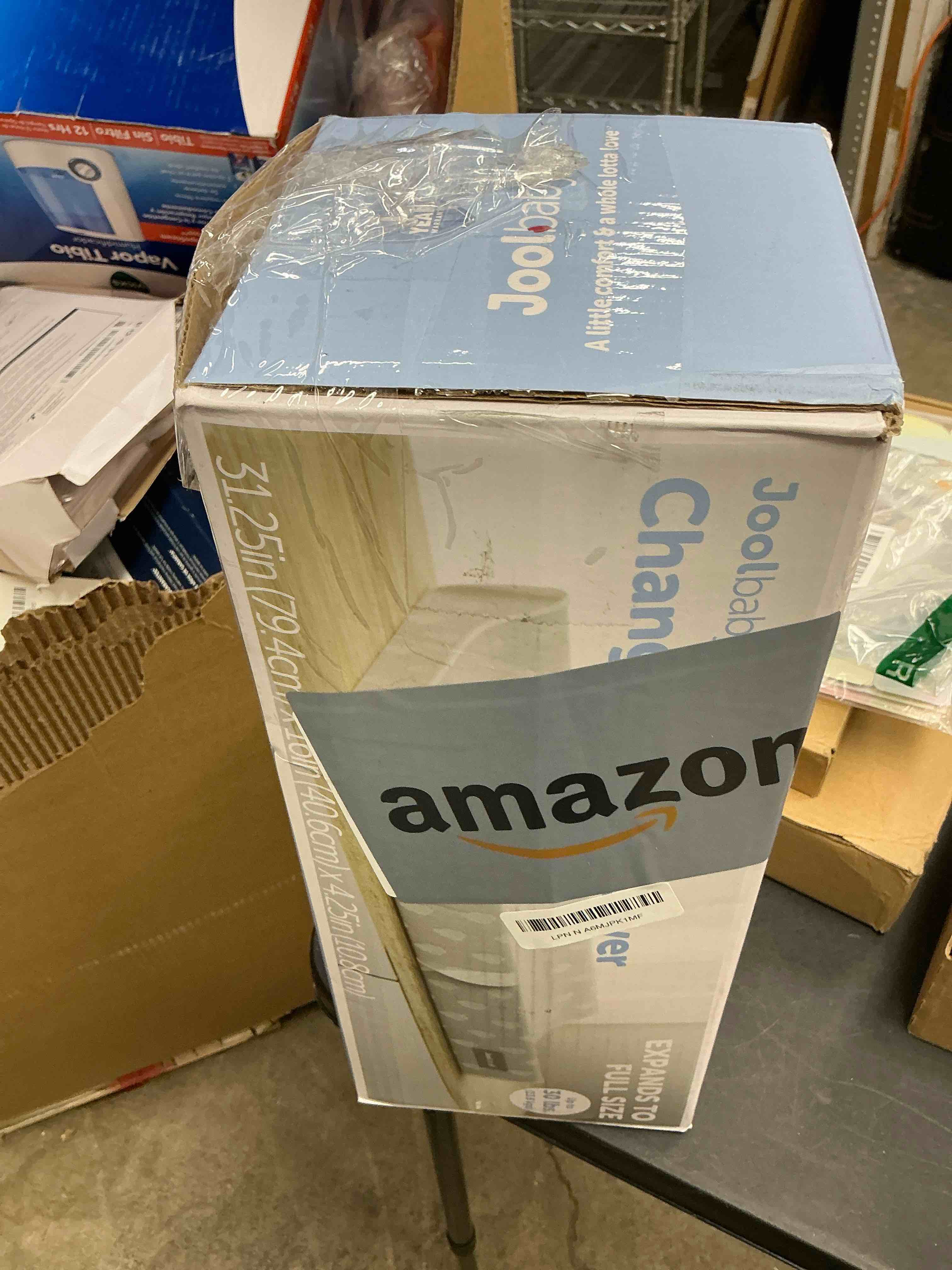 Condition photo showing Good Condition for Jool Baby Serenity Soft Changing Pad + Washable Cover, Non-Slip - Fits Standard Changing Tables & Dressers (Cloud Pattern, Gray)