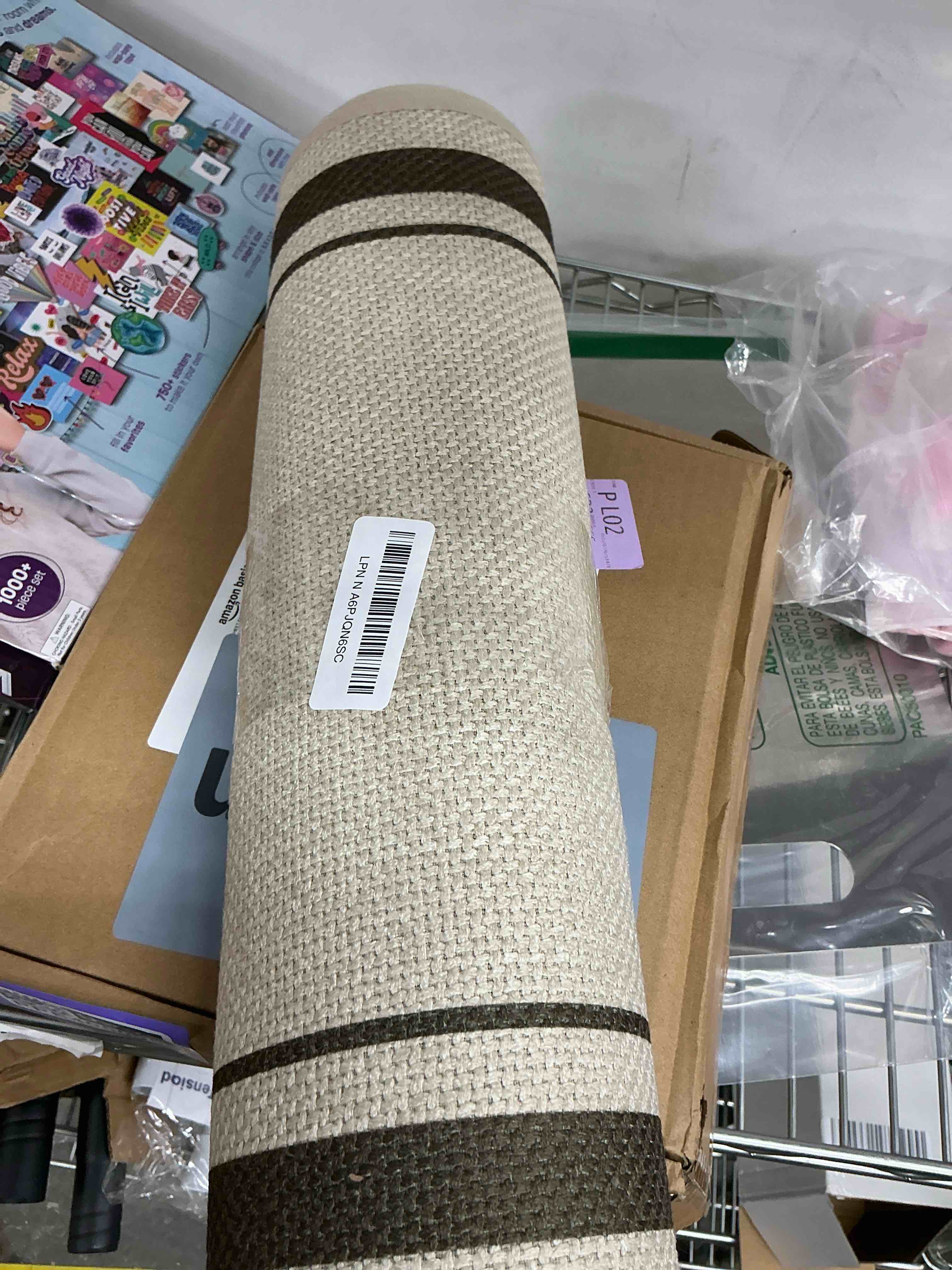 Condition photo showing Good Condition for chakme Bathroom Rugs Mat 47x17, Ultra Thin Non Slip Bath Rug Runner Quick Dry Absorbent Bath Mat for Bathroom, (Light Beige, 47"x17") Light Beige Runner(47"x17")