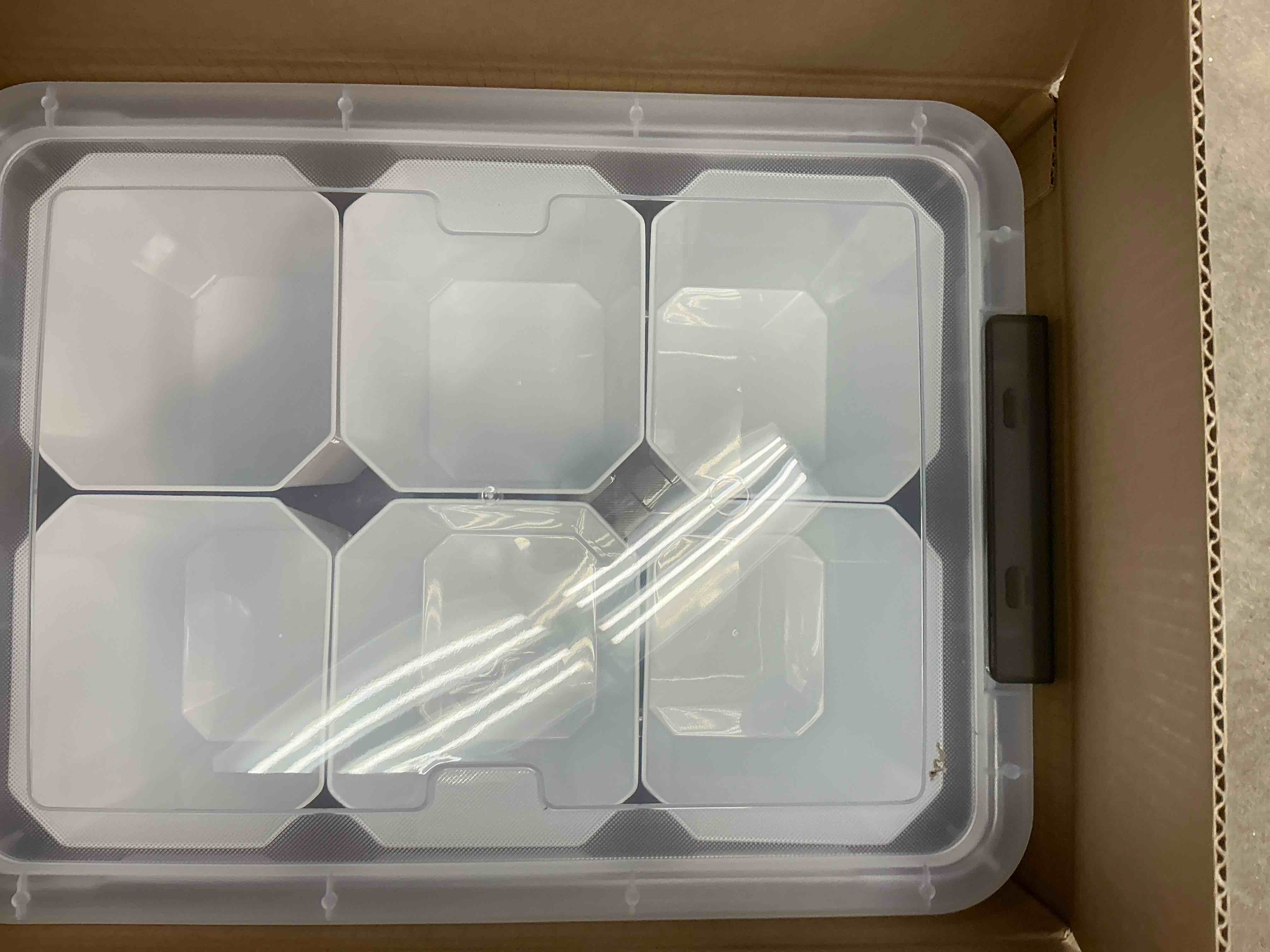 Condition photo showing New/Like New for Citylife 17 QT Plastic Storage Bins Clear Storage Box with Lids Multipurpose Stackable Storage Containers for Organizing Tool, Craft, Crayon 1 Pack-17 QT