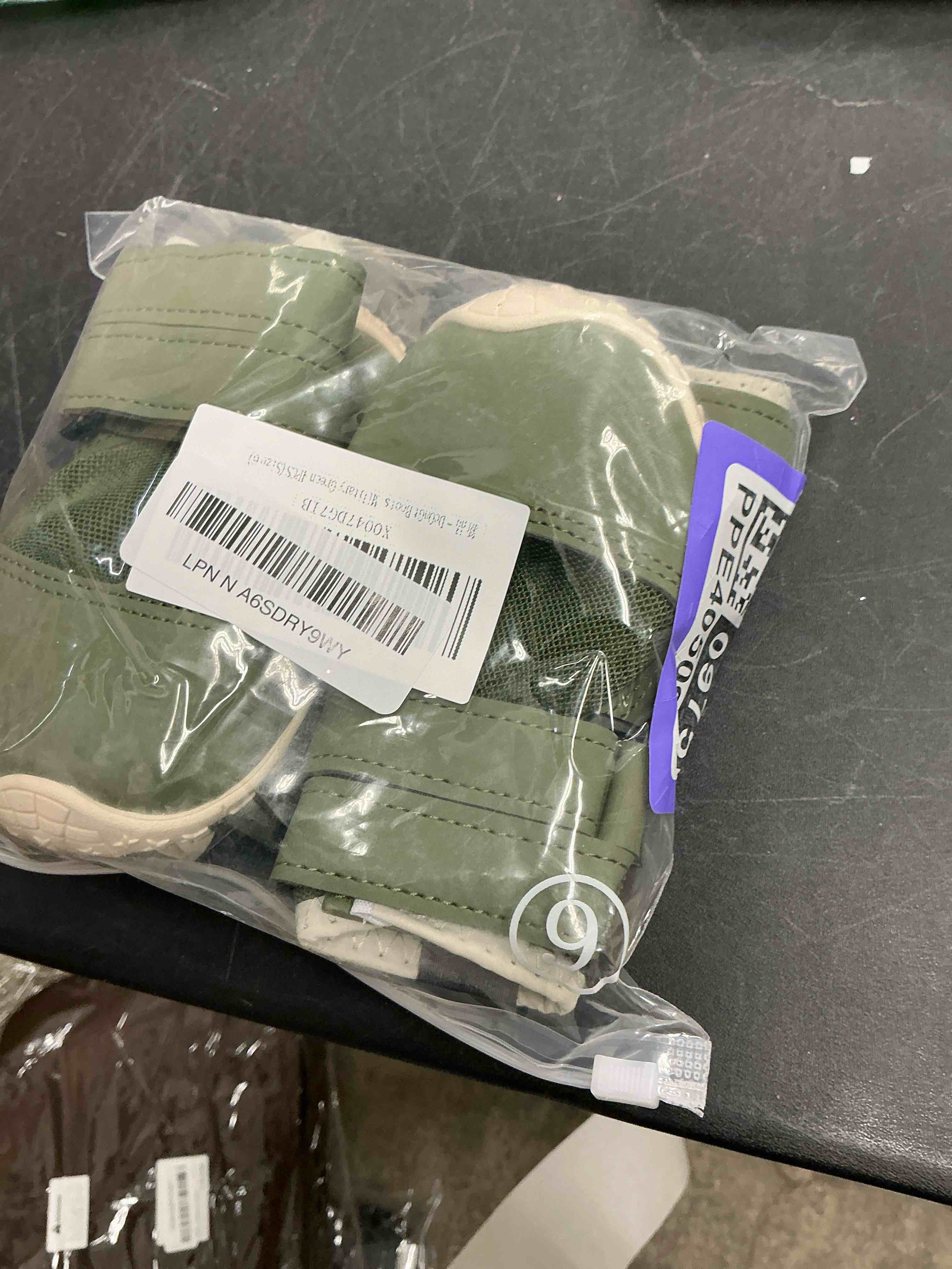 Condition photo showing New/Like New for DcOaGt Dog Shoes for Large Dogs, Mesh Breathable Dog Boots & Paw Protectors for Hot Pavement Summer Winter Snow, 360° Anti-Slip Dog Booties for Hiking/Walking,Military Green 4PCS(Size 6) Military Green-Mesh Size 6:for paw width 2.6-2.8 inches (Pack of 4)