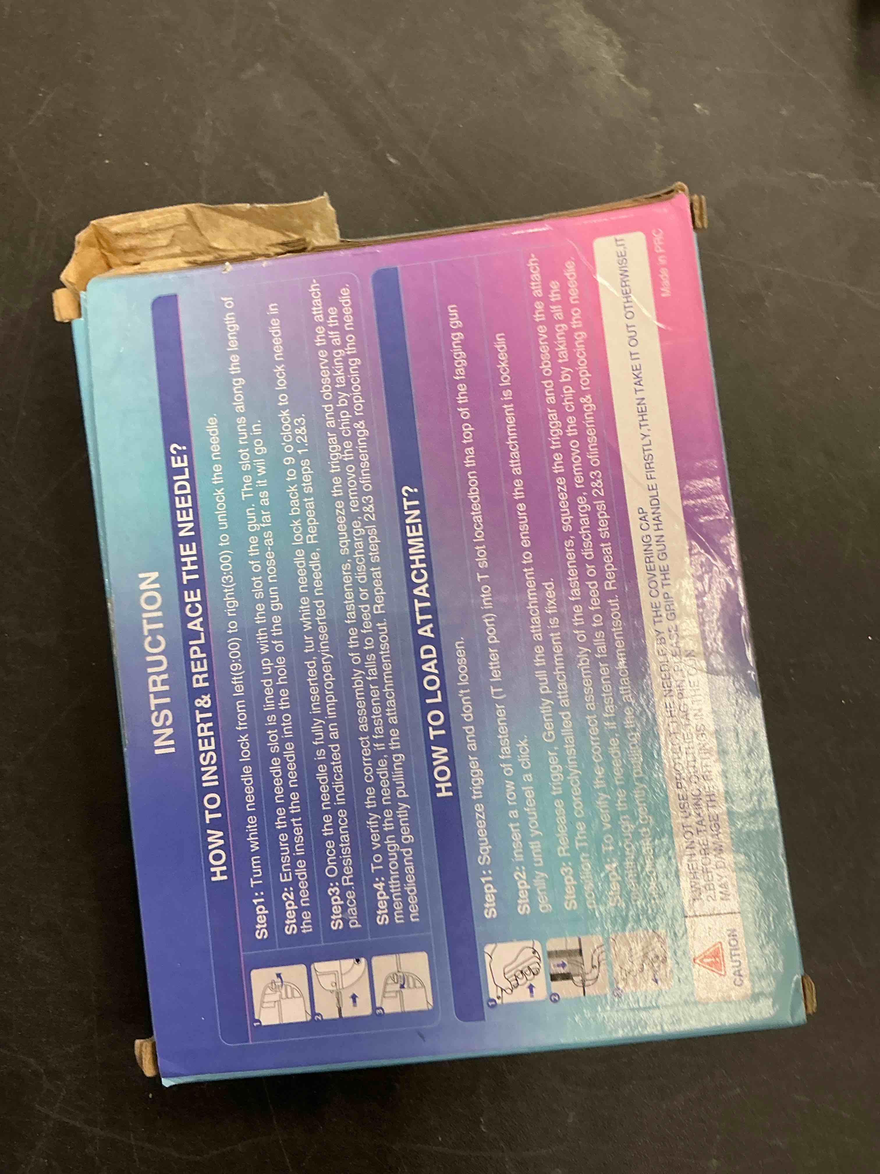 Condition photo showing Good Condition for Itopan Stitch Gun for Clothes, Tagging Gun for Clothing Quick Fixes - Price Tag Gun with 6 Fine Needle, 1000 Black Fasteners & 1000 White Fasteners DeepSkyBlue1+Coral
