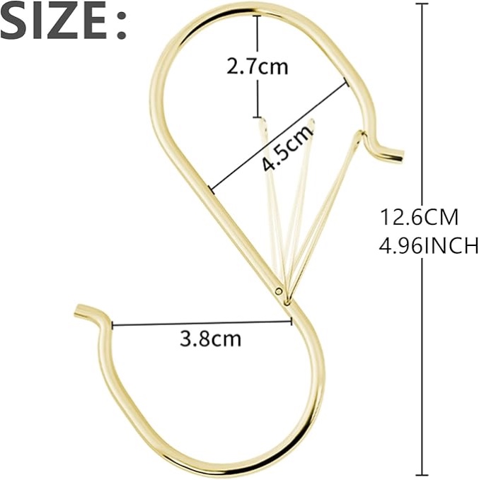 Condition photo showing Good Condition for Heavy Duty Large S Hooks, 4.96 inch Large S Hooks, Set for Hanging Plants, Kitchen Cabinet Handles,s